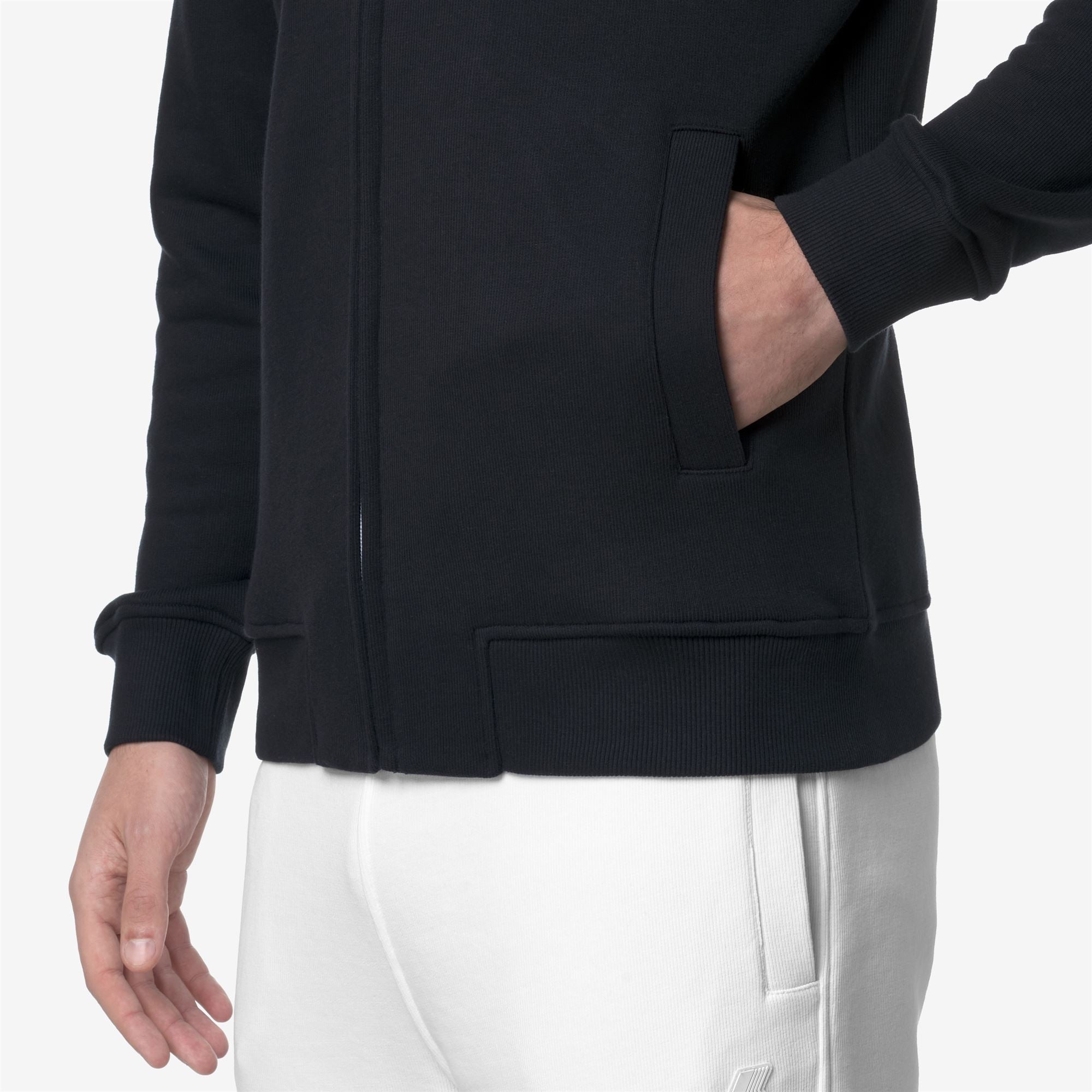 k-way-anthony-french-terry-veste-polaire-homme-blue-depth image 4