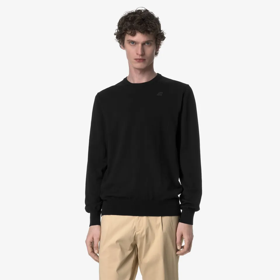 k-way-sebastien-cotton-pull-over-homme-black-pure image 1
