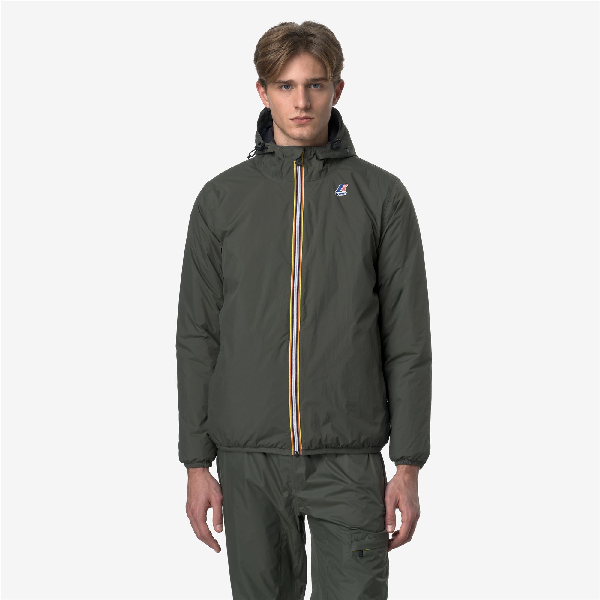 k-way-le-vrai-4-0-claude-warm-veste-milieu-unisexe-green-blackish image 2