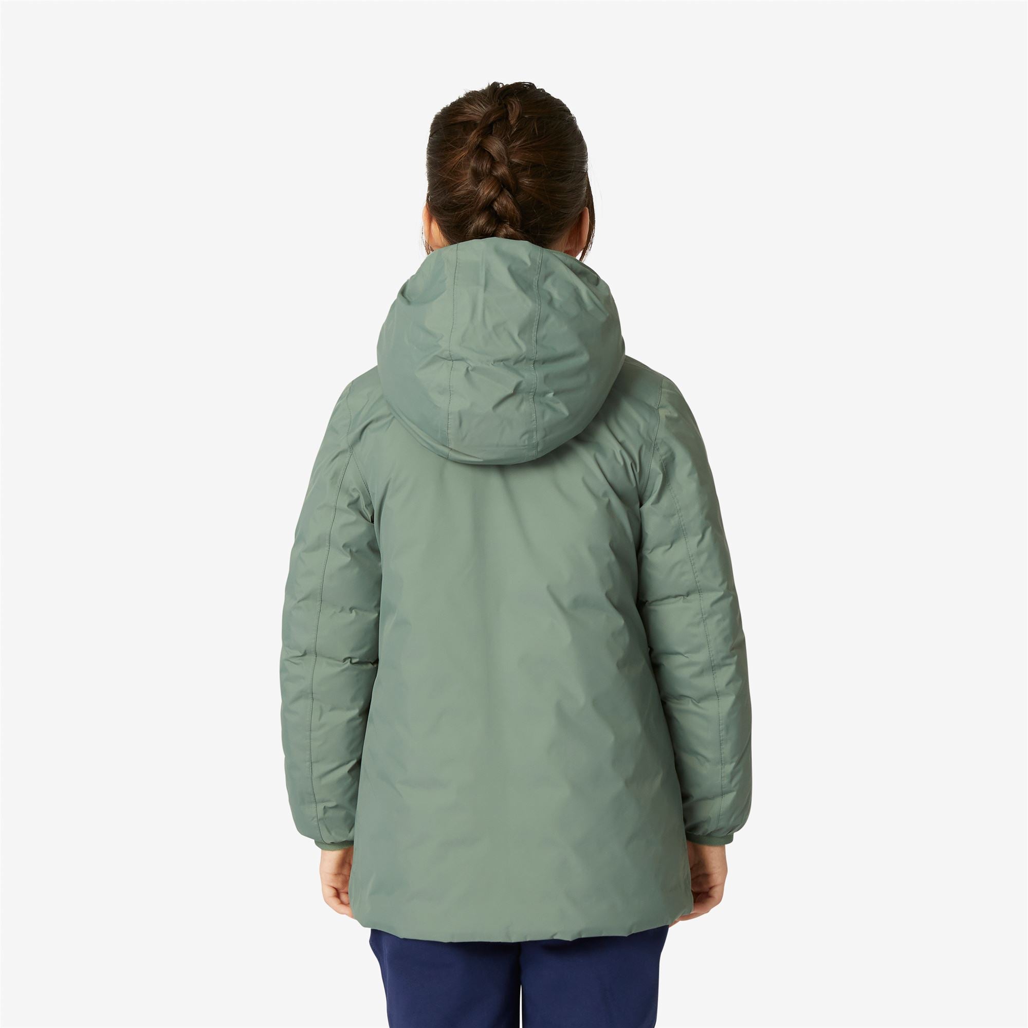 k-way-p-sophie-thermo-plus-2-double-veste-mi-longue-fille-green-laurel-violet-la image 4