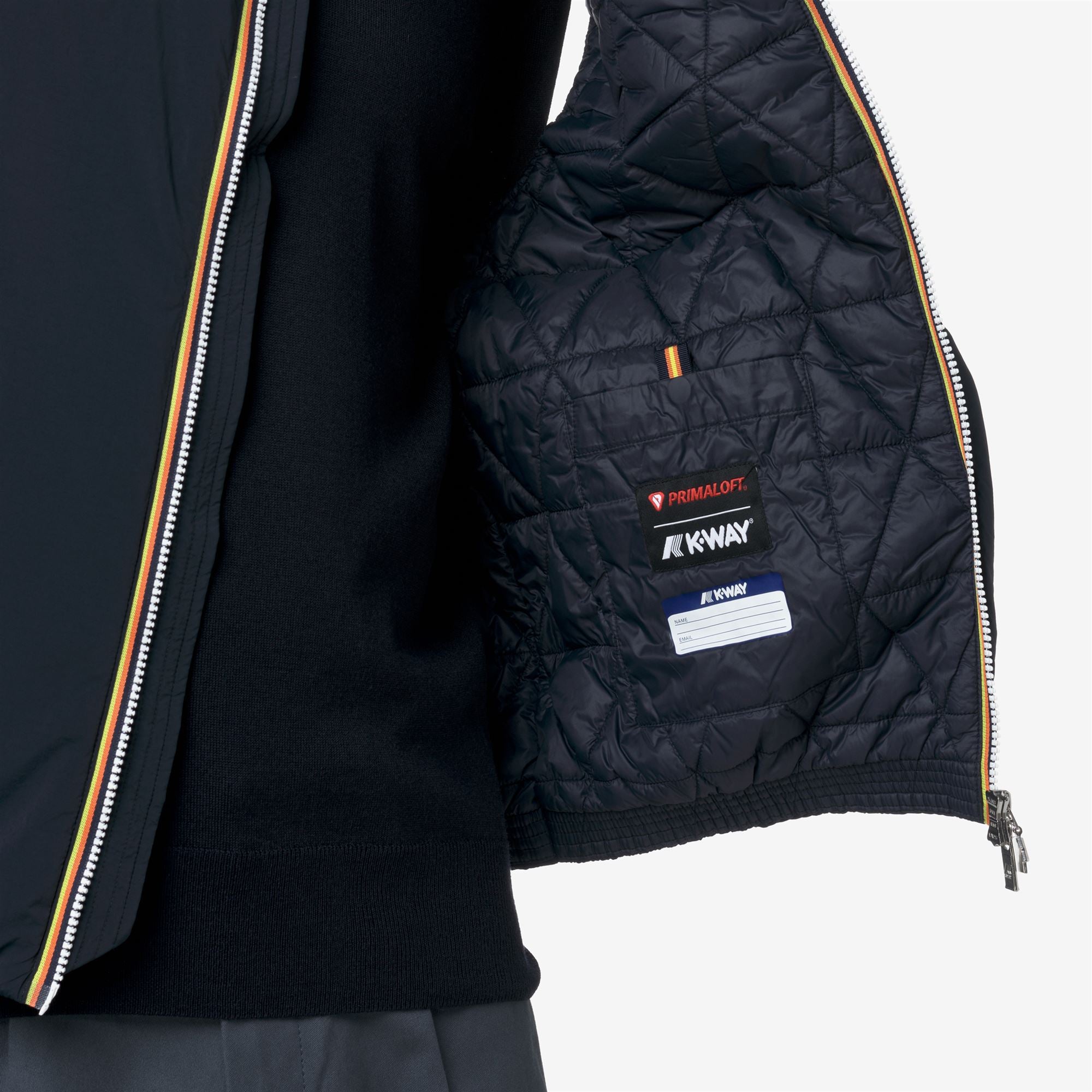 k-way-valen-plain-warm-gilet-homme-blue-depth image 4