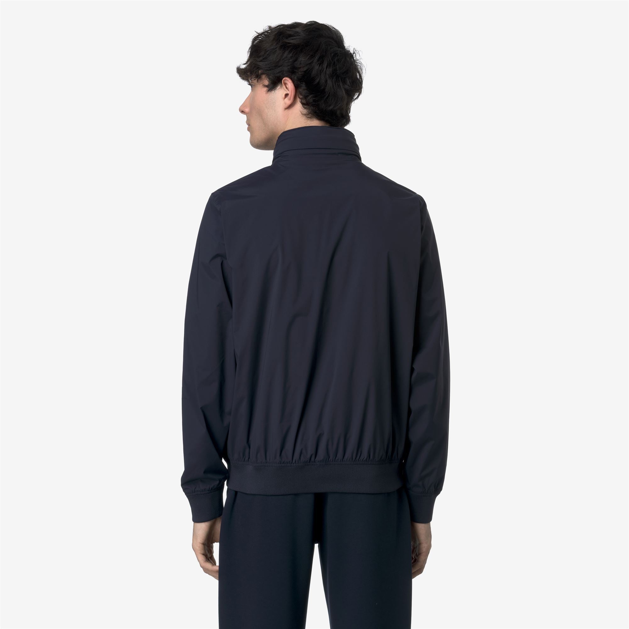 k-way-amaury-stretch-nylon-jersey-veste-court-homme-blue-depth image 3