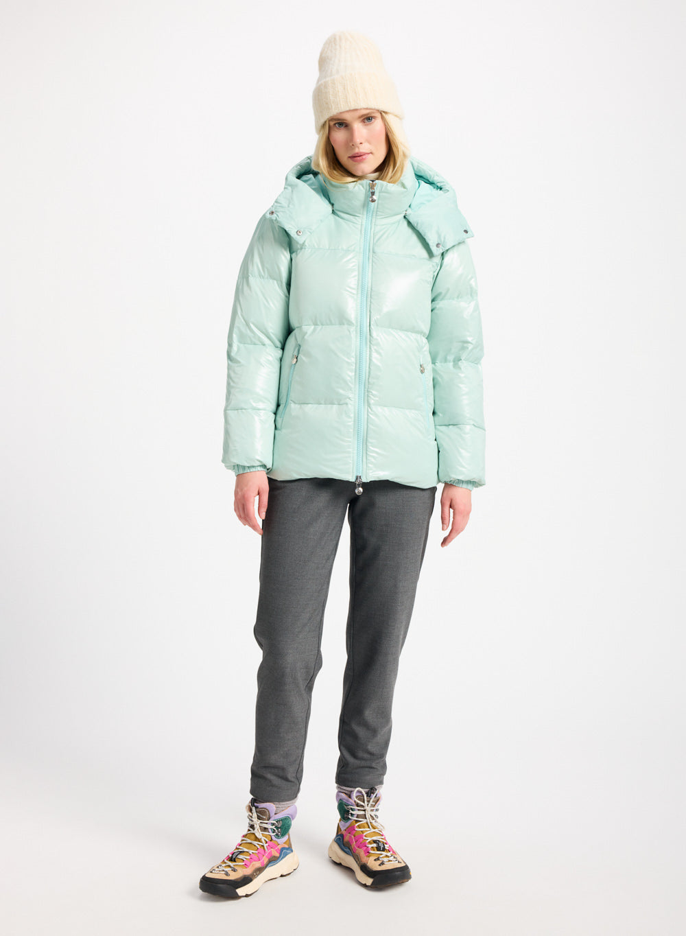 pyrenex-lively-doudoune-femme-brillante-vert-d-eau image 2
