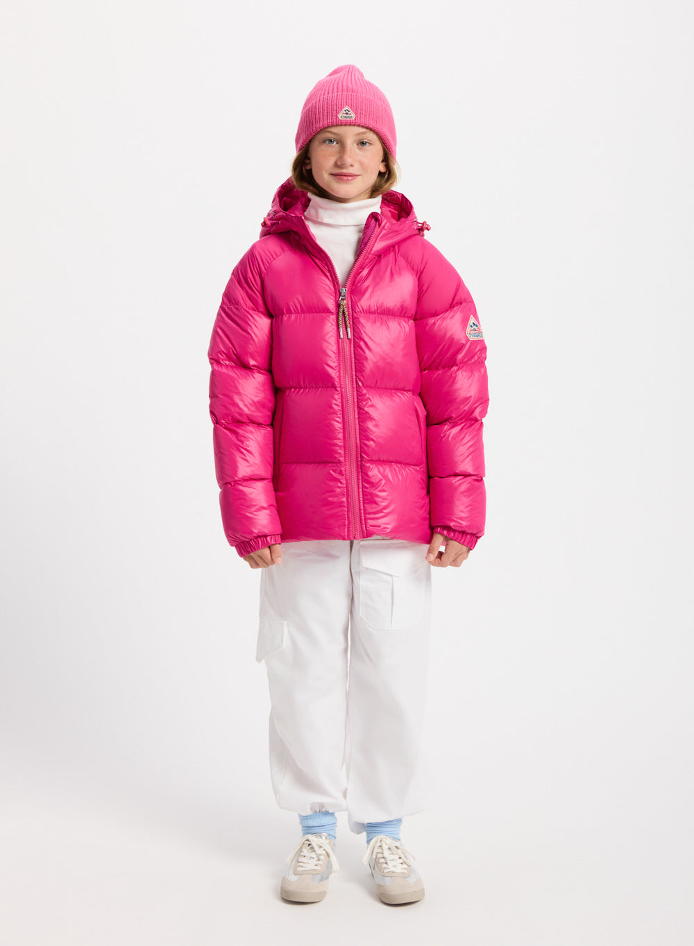 pyrenex-sten-doudoune-capuche-enfant-fuchsia-taffetas image 4