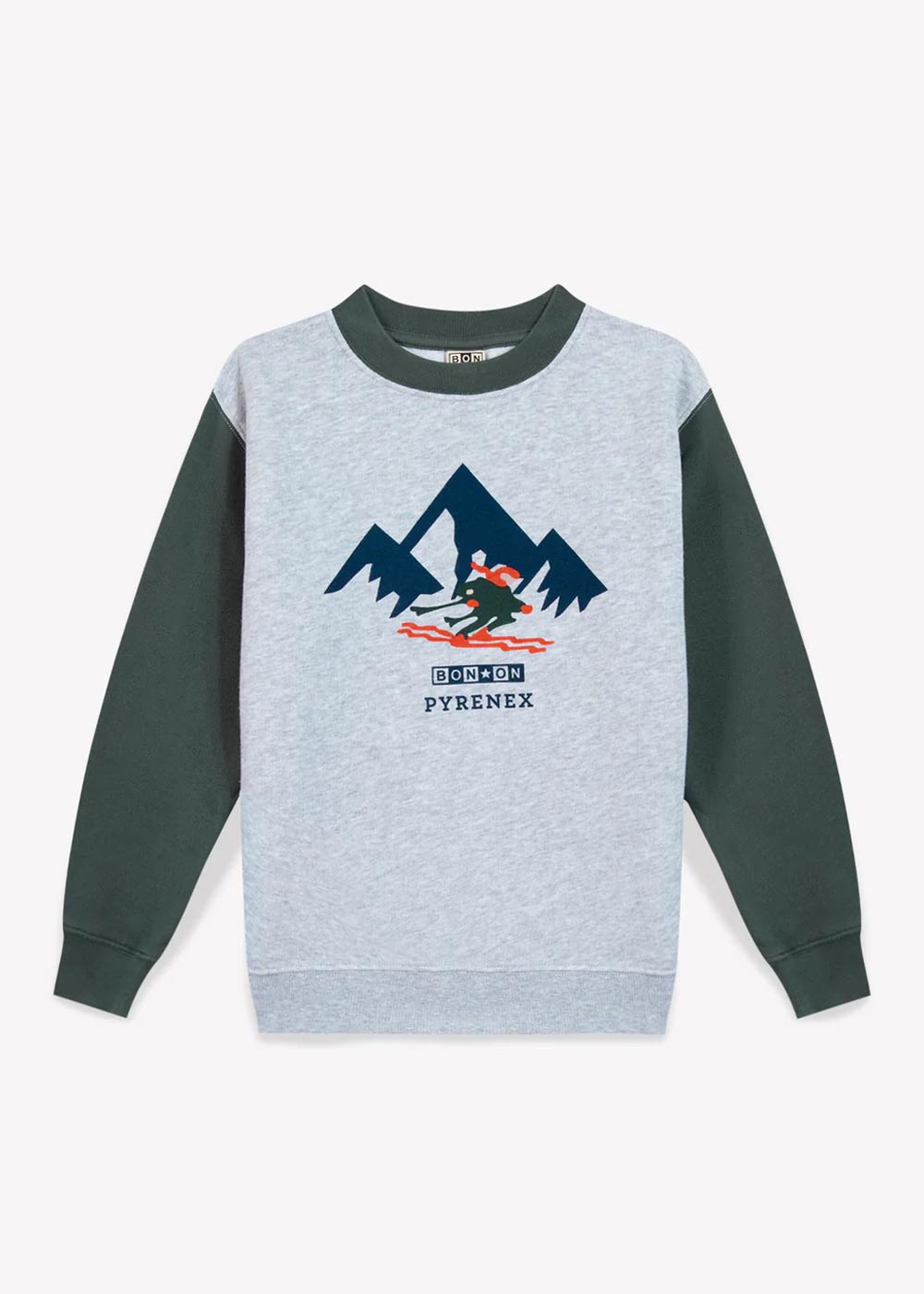 pyrenex-x-bonton-sandy-sweat-enfant-coton-gris-chin image 4