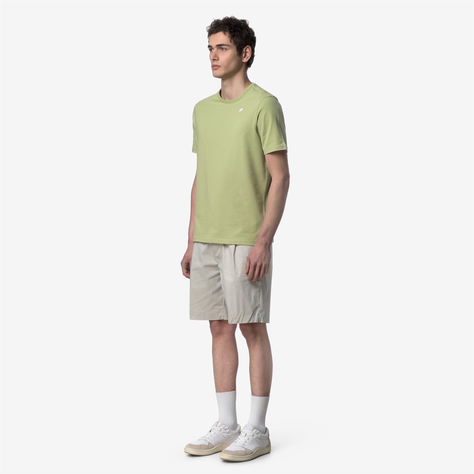 k-way-adame-light-stretch-jersey-t-shirt-homme-green-dk-lime image 2