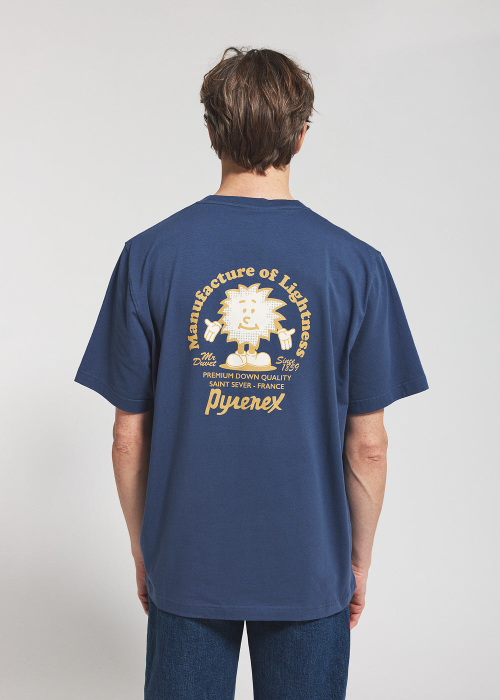 pyrenex-mfg-tee-t-shirt-unisexe-coton-bio-bleu image 2