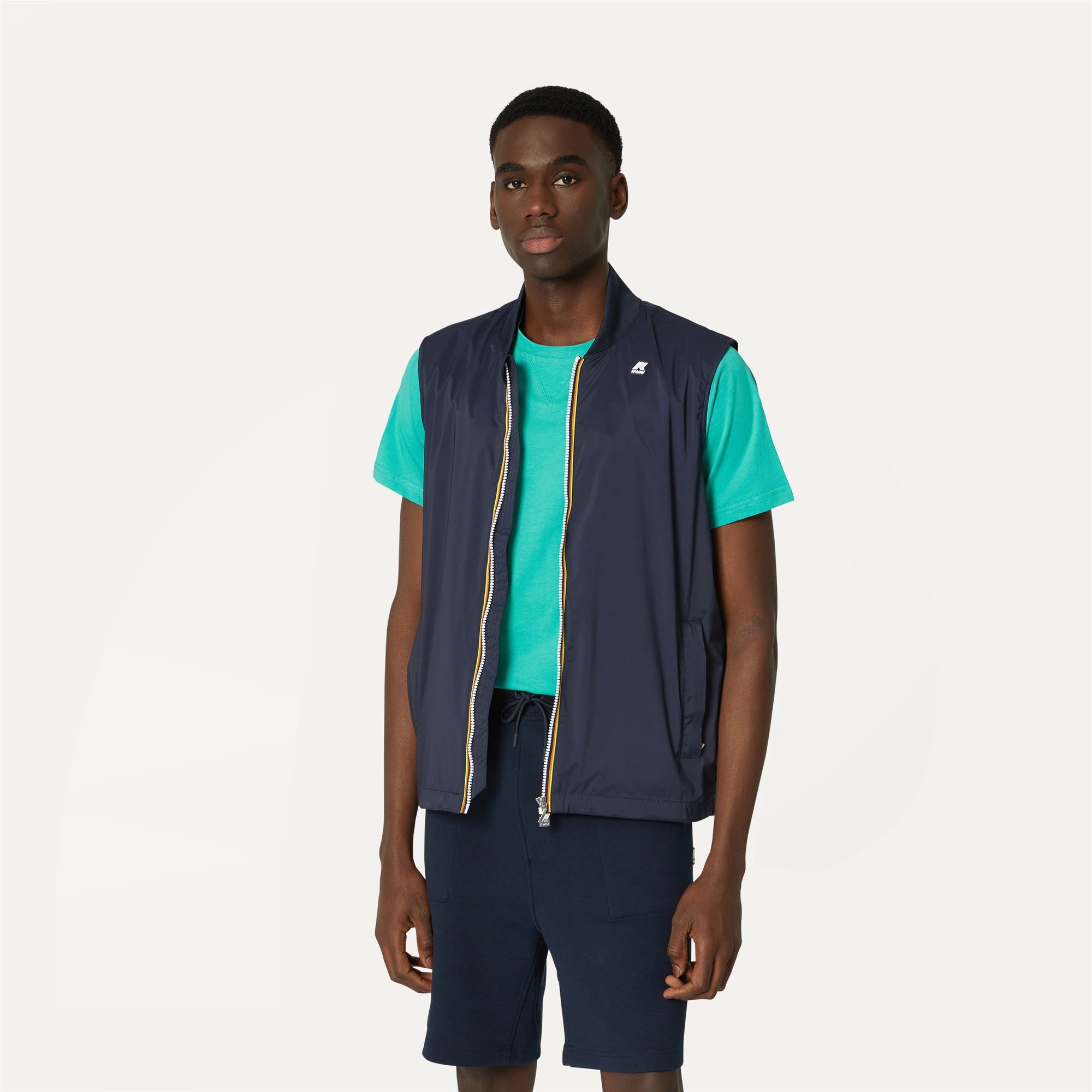 k-way-vally-stretch-nylon-jersey-veste-courte-homme-blue-depth image 1