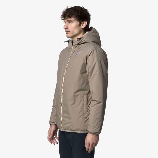 k-way-le-vrai-4-0-claude-orsetto-veste-mi-saison-unisexe-beige-taupe image 1
