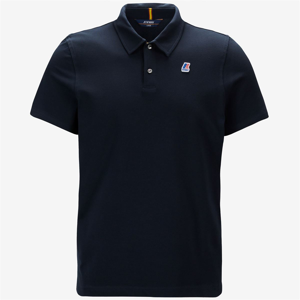 k-way-gregoire-tape-polo-homme-blue-depth image 5