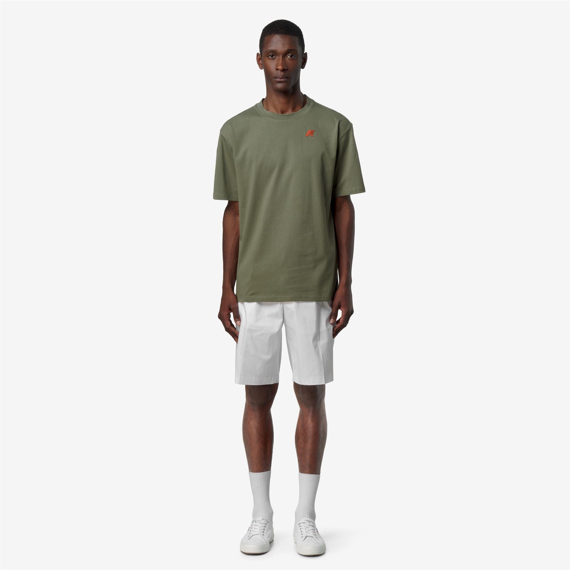 k-way-solo-jersey-wave-t-shirt-homme-green-lichen image 1
