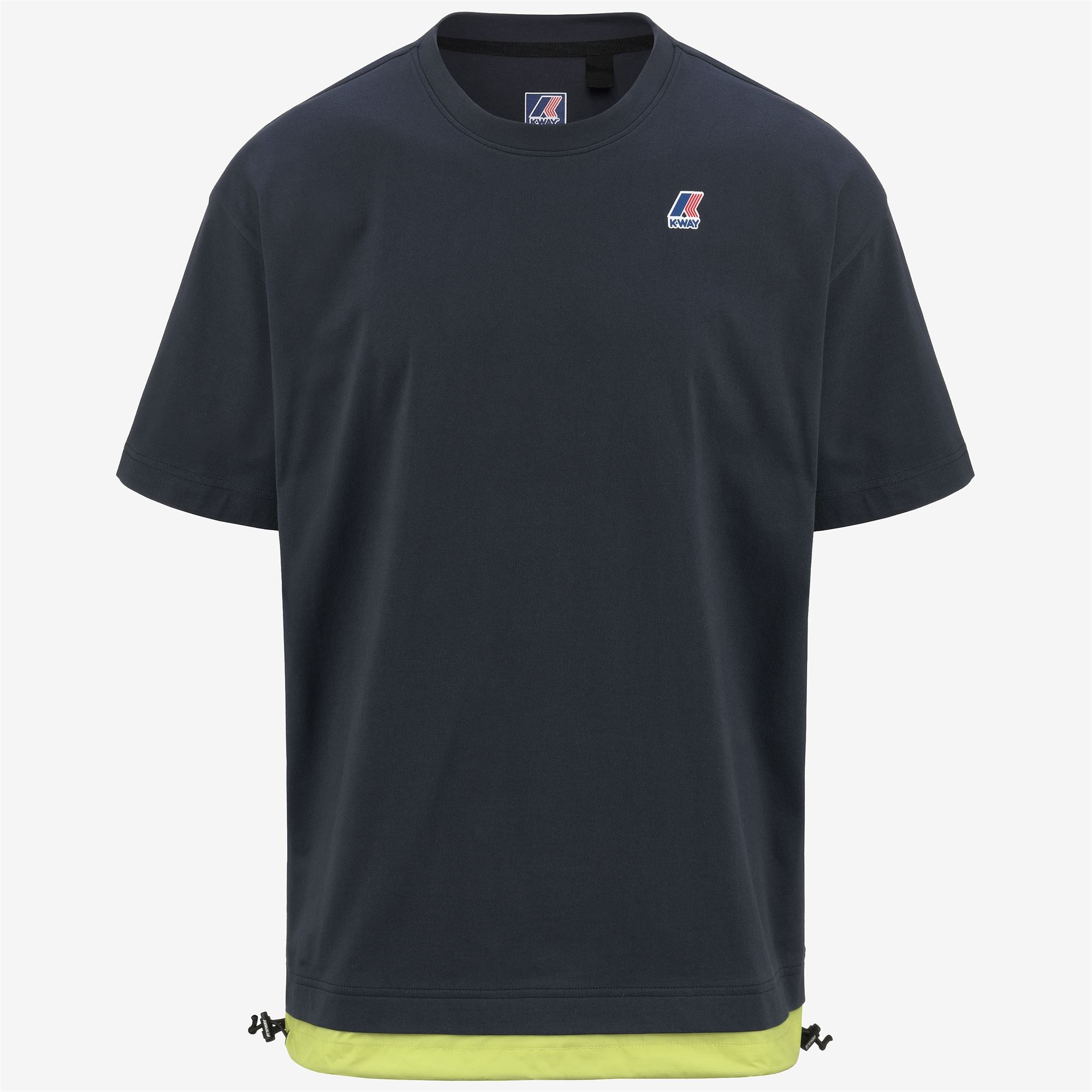 k-way-le-vrai-serille-nylon-pc-t-shirt-unisexe-blue-depth-green-celery image 5