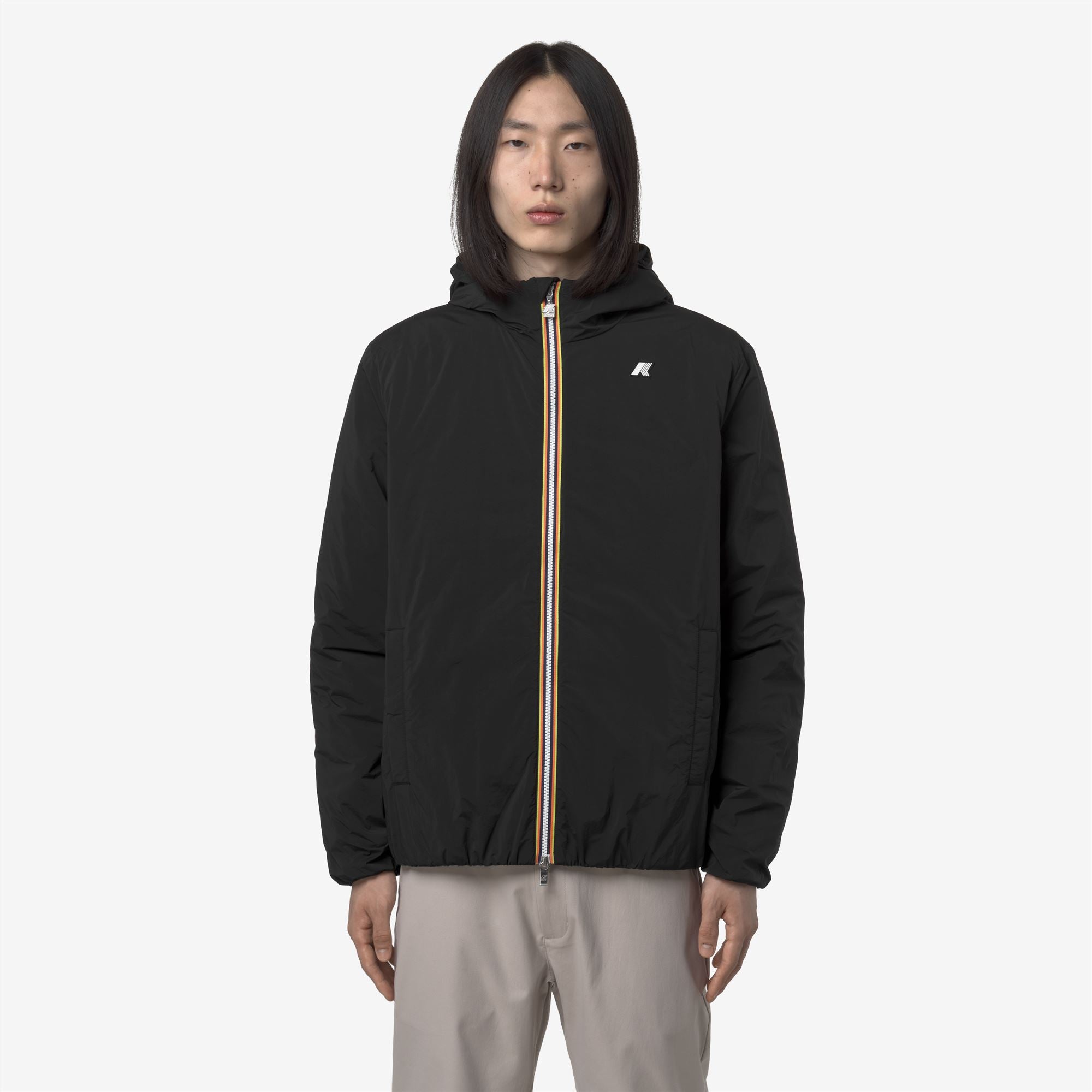 k-way-jack-plain-warm-veste-courte-homme-black-pure image 1