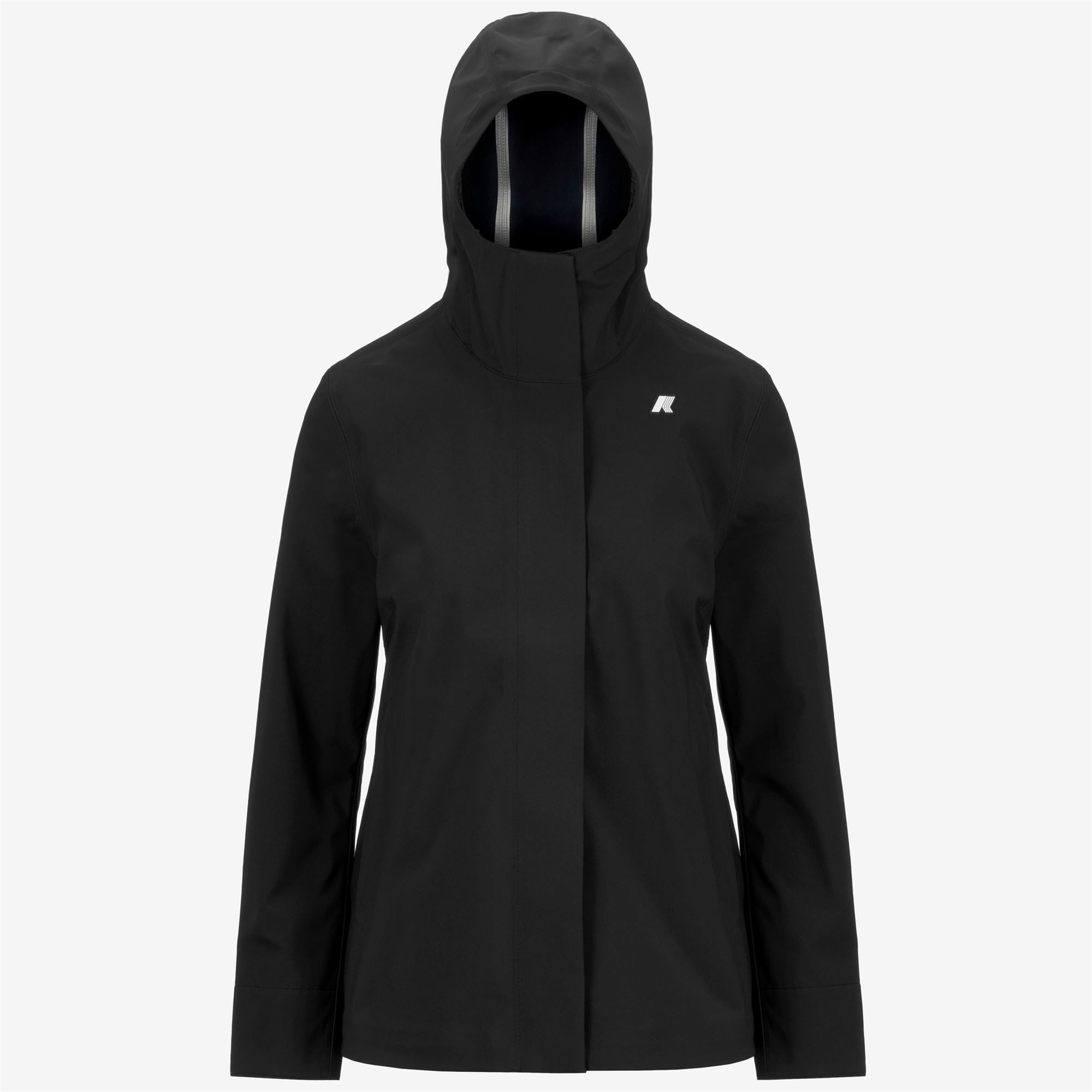 k-way-madalina-bonded-veste-mi-longue-femme-black-blue-depth image 5