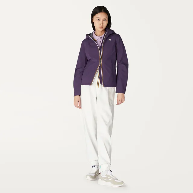 k-way-lil-bonded-jersey-veste-court-femme-violet image 1