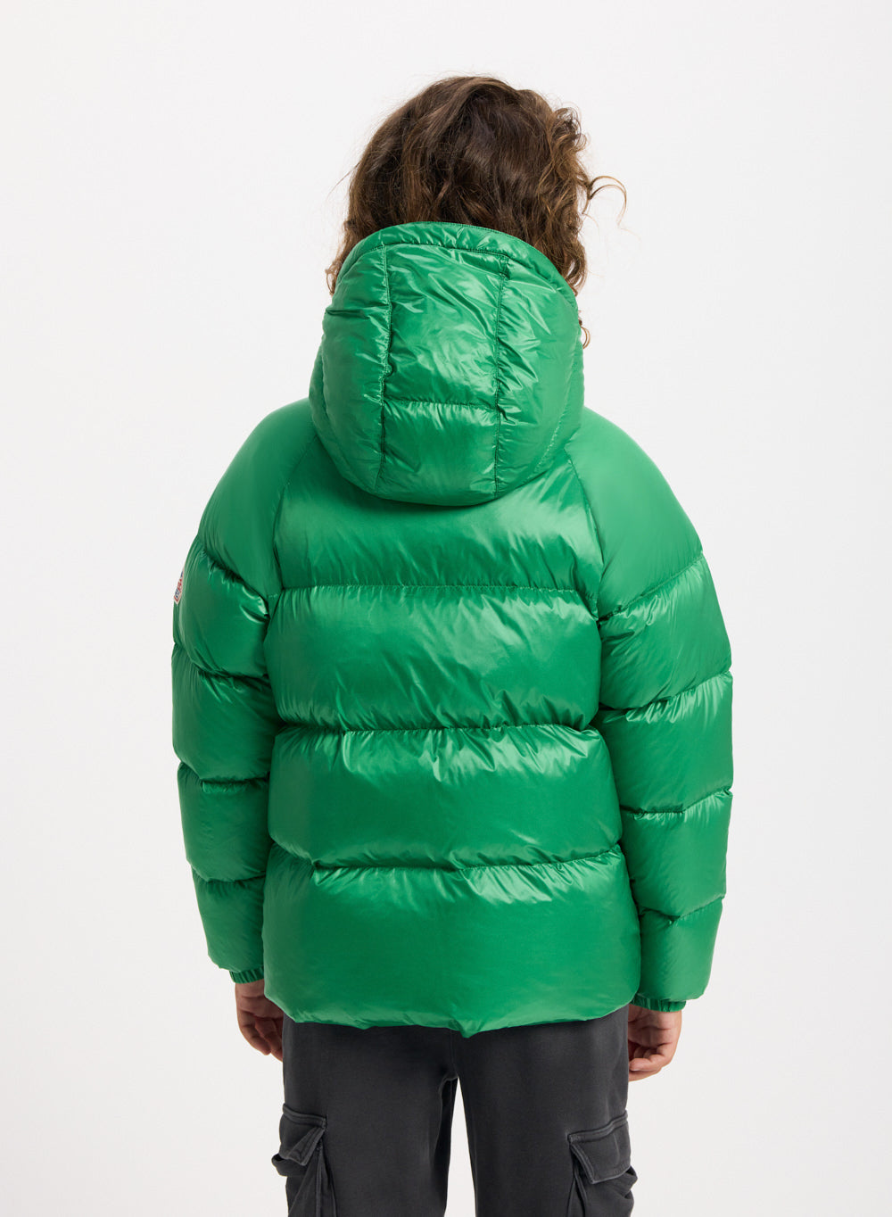 pyrenex-sten-doudoune-capuche-enfant-verte-duvet-naturel image 7
