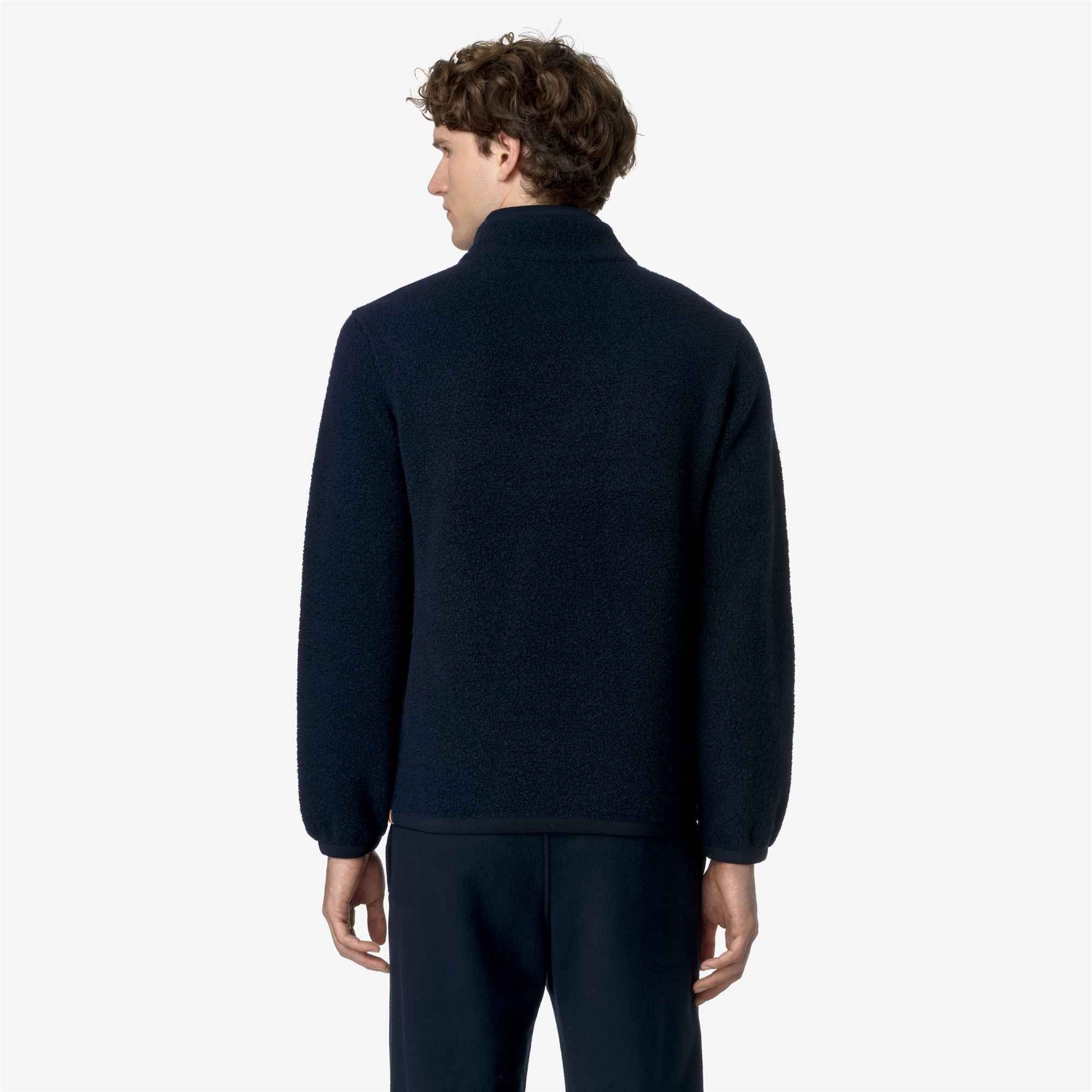 k-way-ern-wool-fleece-pull-over-polaire-homme-blue-depth image 3