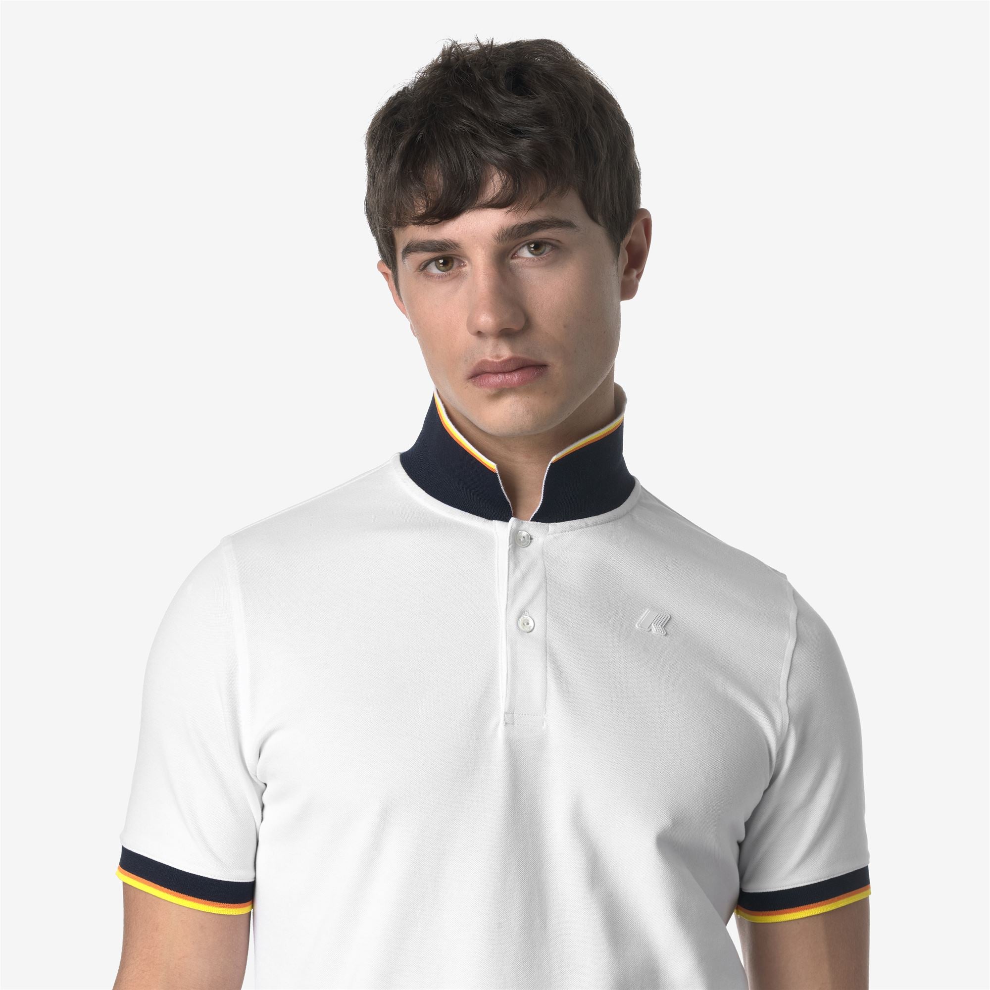 k-way-vincent-pique-slim-polo-homme-white image 4