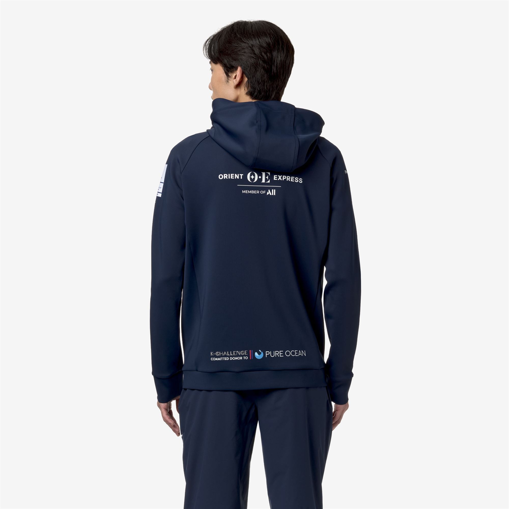 k-way-etaples-orient-express-team-ac-polaire-veste-unisexe-blue-dress image 3