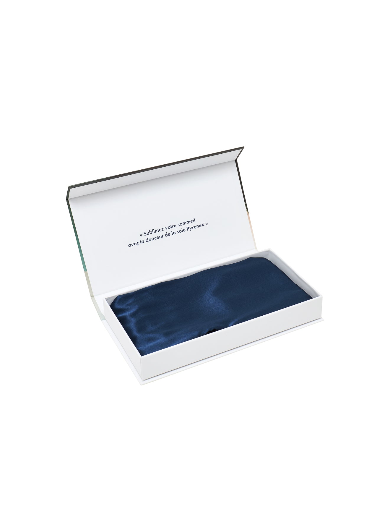 taie-d-oreiller-en-soie-de-m-rier-bleu-marine image 2