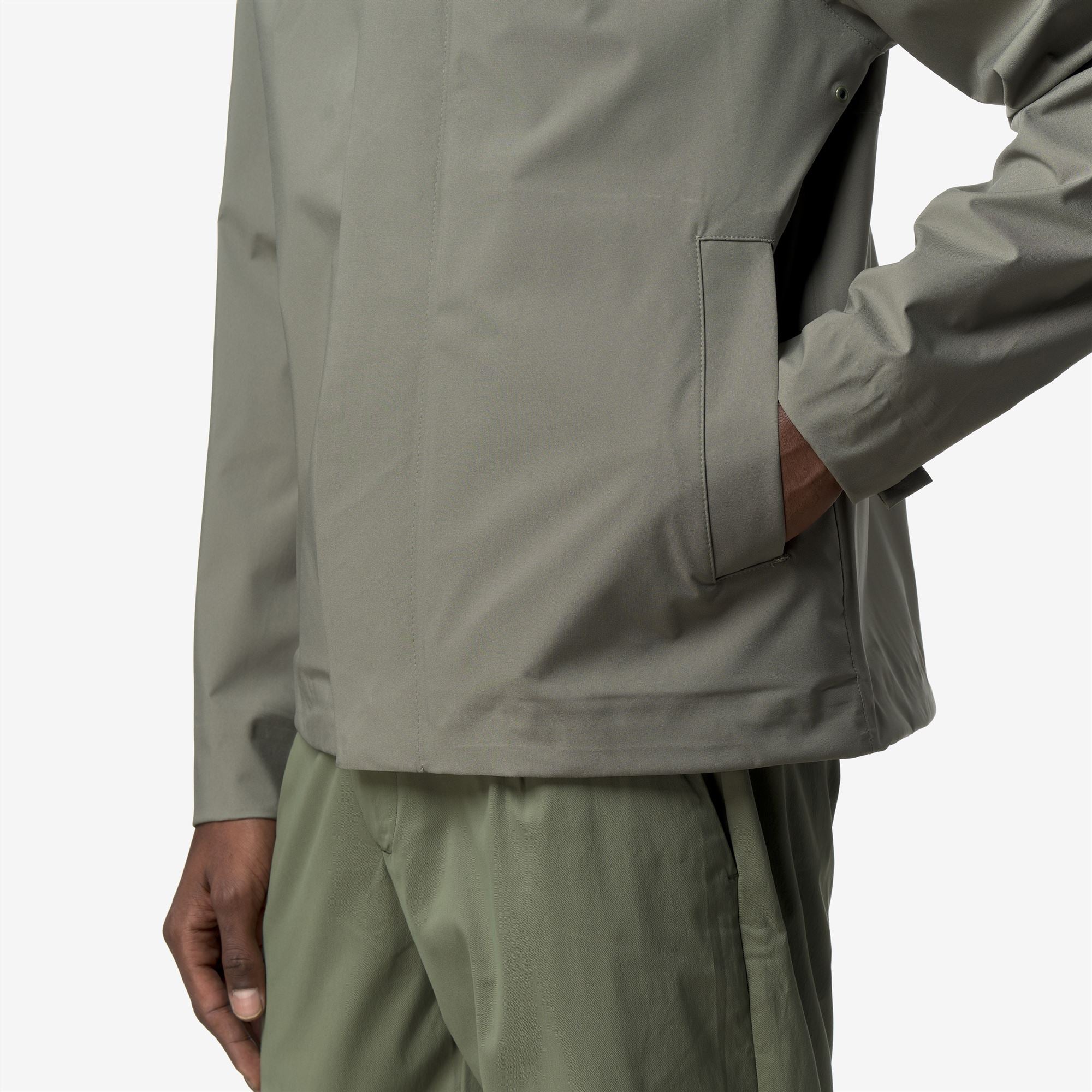 k-way-jacko-stretch-2l-veste-imperm-able-homme-green-lichen image 4