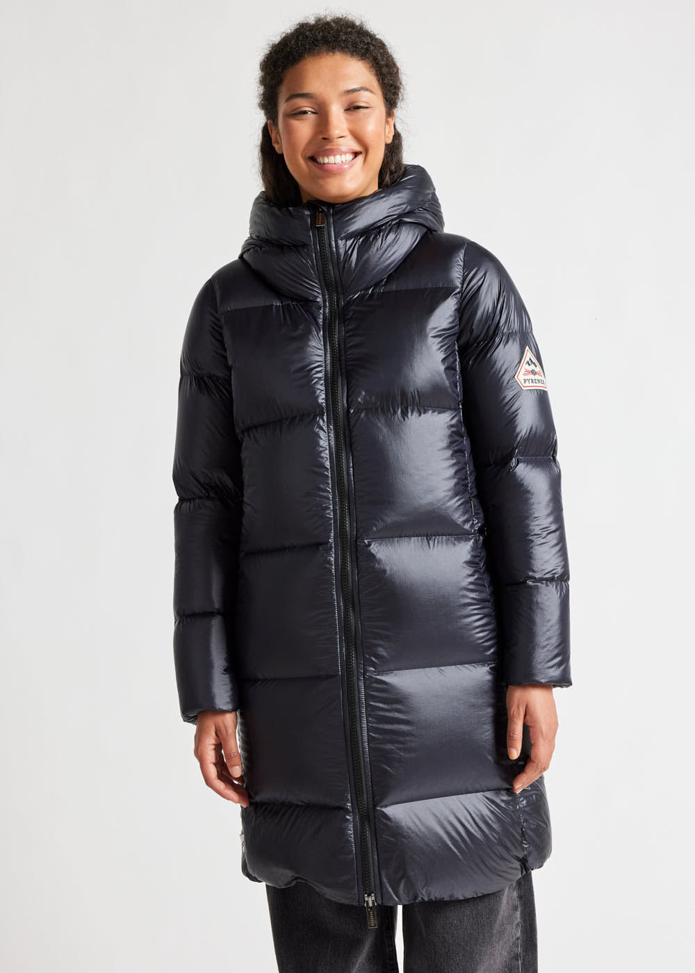 pyrenex-tamara-doudoune-longue-femme-black-capuche image 2