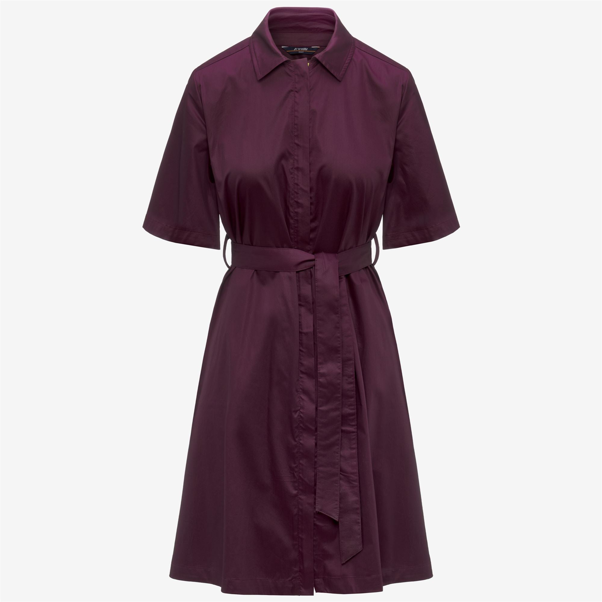 k-way-nouaille-shiny-cotton-robe-courte-femme-violet-mauve-wine image 5