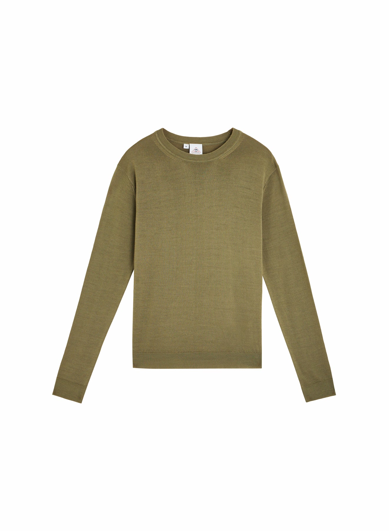pyrenex-mysig-pull-col-rond-laine-m-rinos-femme-kaki image 4