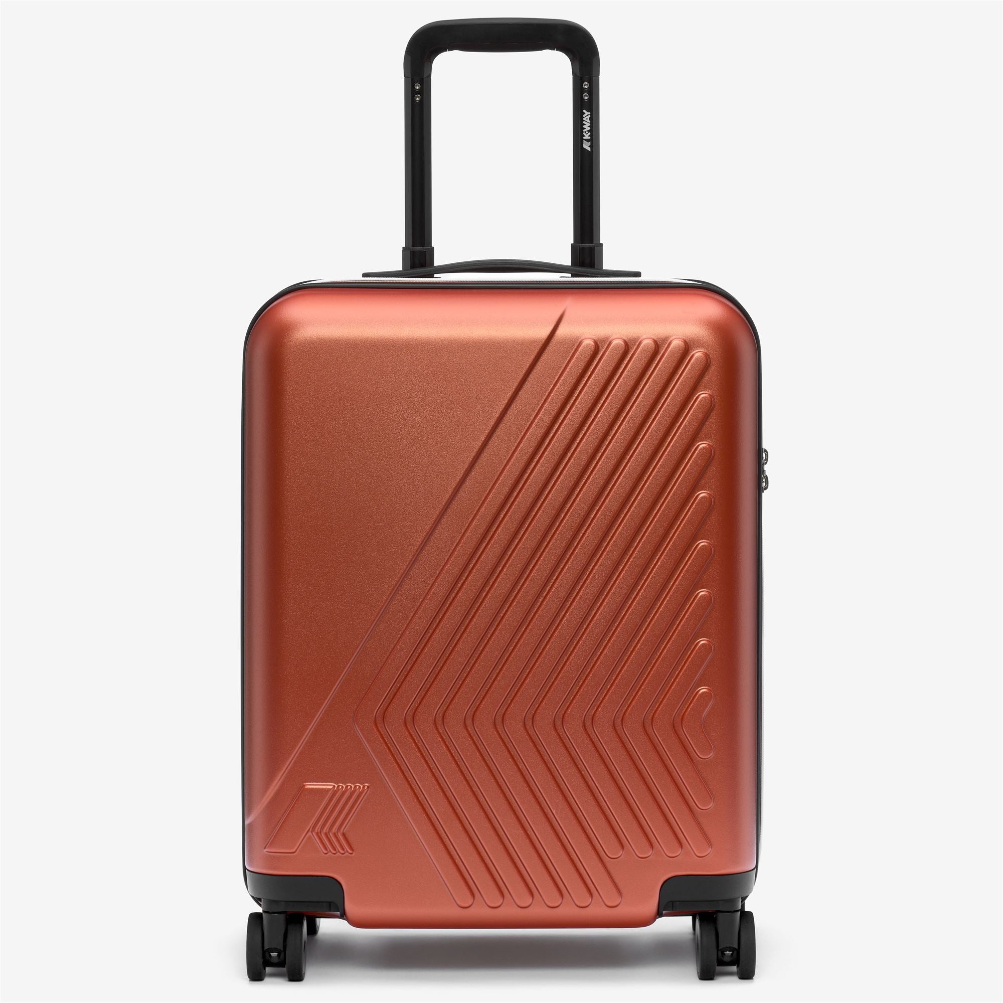 k-way-eudoxie-logo-valise-trolley-cabine-rigide-unisexe-orange-brownish image 1