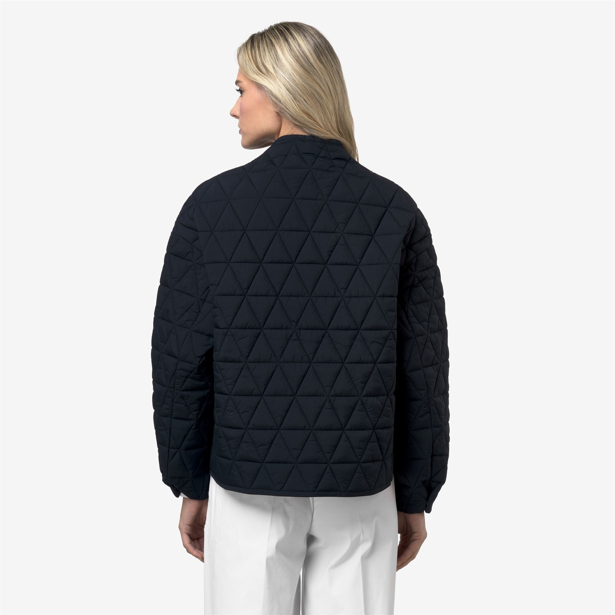 k-way-selime-diamond-quilted-warm-af-veste-mi-longue-femme-blue-depth image 3