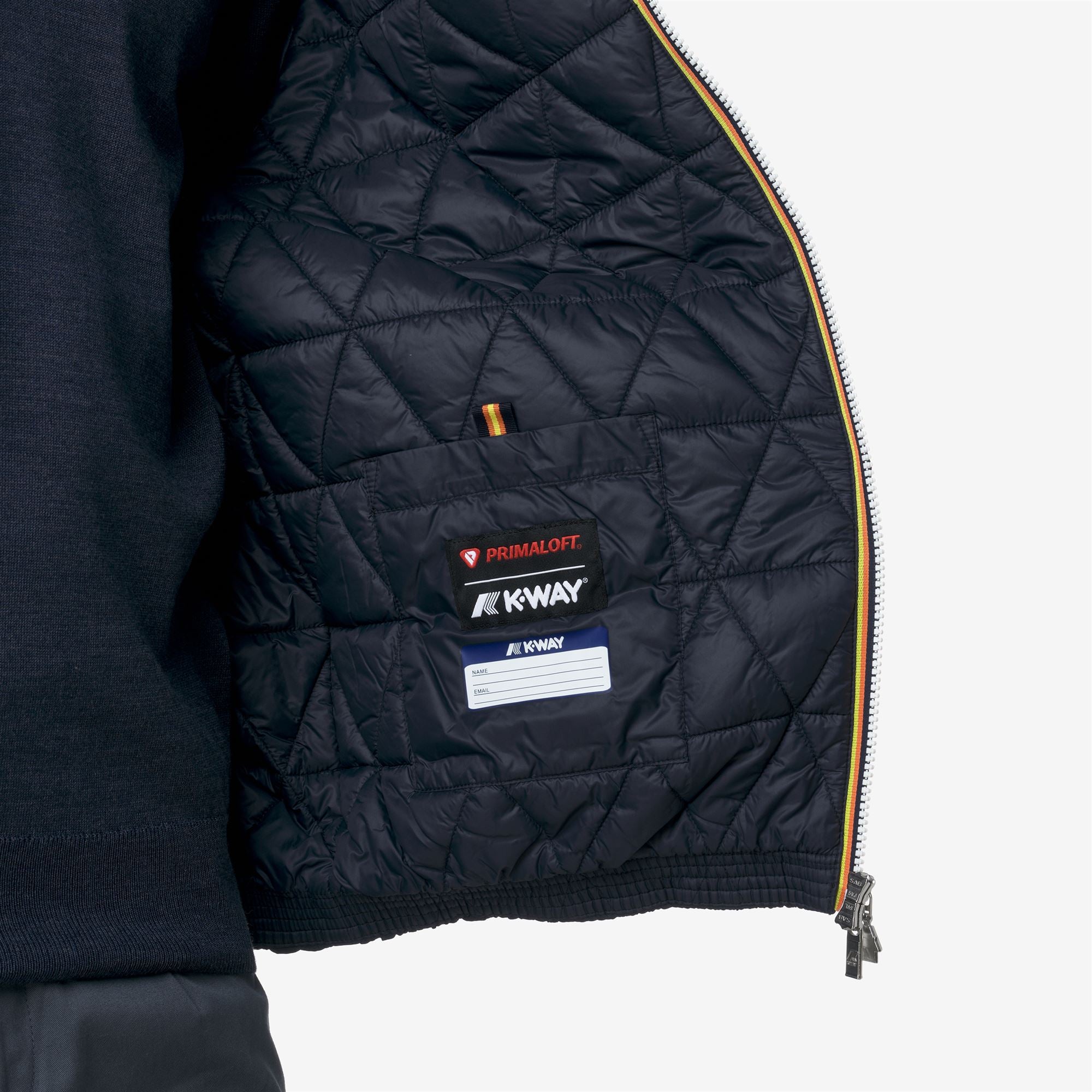 k-way-jack-plain-warm-veste-courte-homme-blue-depth image 4
