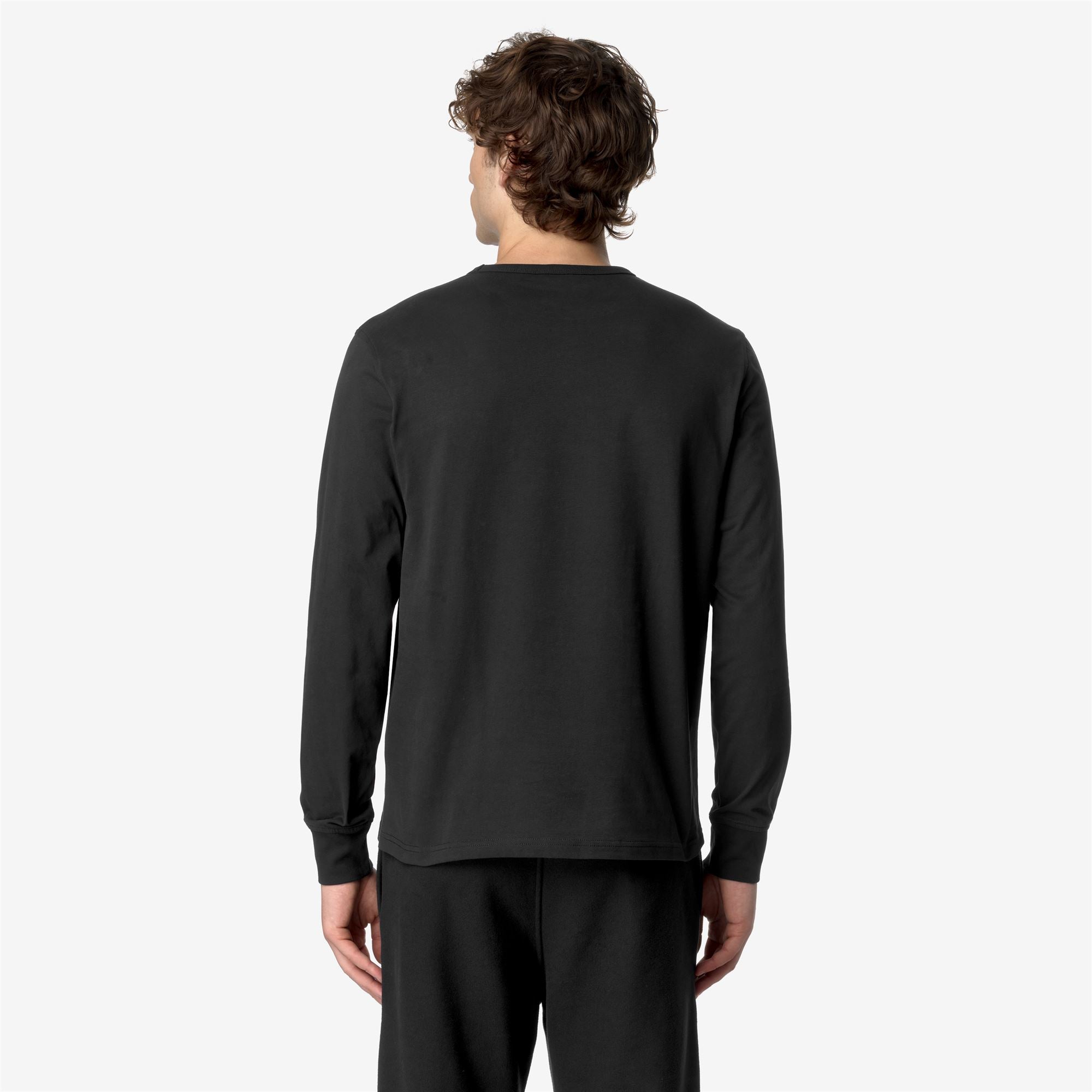 k-way-elmer-js-peach-t-shirt-manches-longues-homme-black-pure image 3