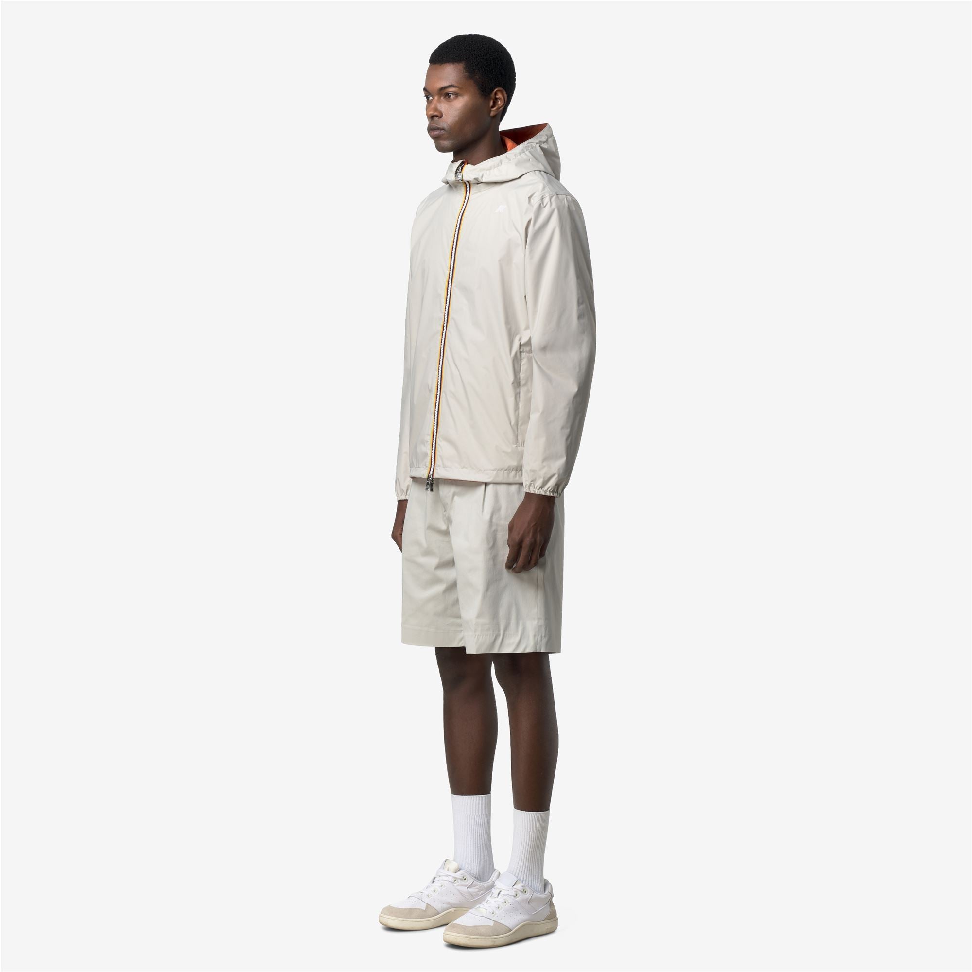 k-way-jake-plus-2-double-veste-courte-r-versible-homme-beige-lt-orange image 2