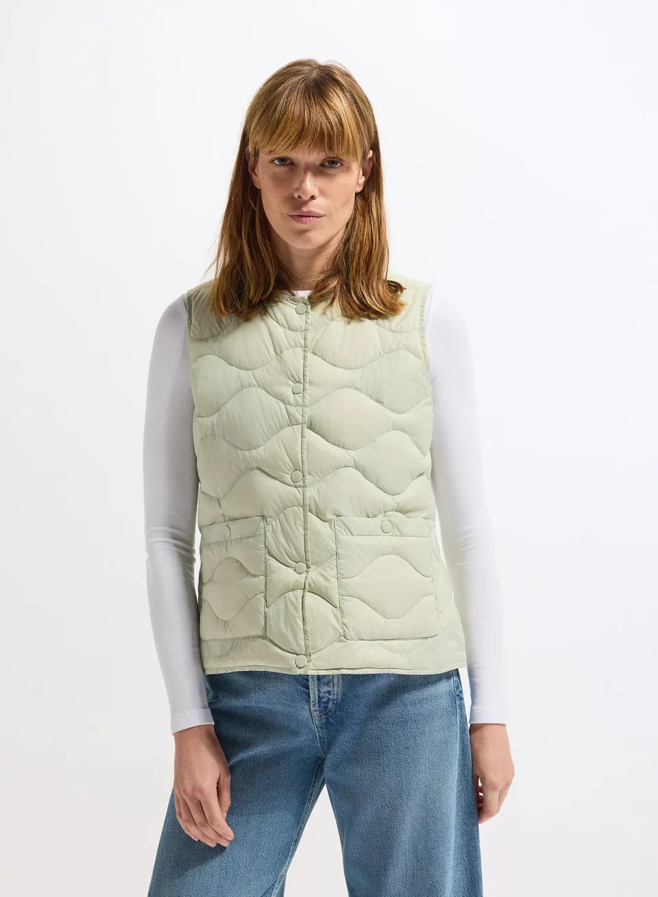 pyrenex-orite-vest-gilet-sans-manches-femme-verte-pastel-ultra-l-ger image 1