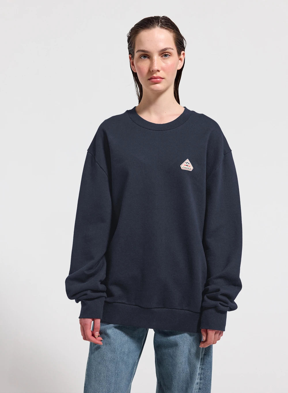 pyrenex-phase-sweat-col-rond-unisexe-bleu-marine image 2