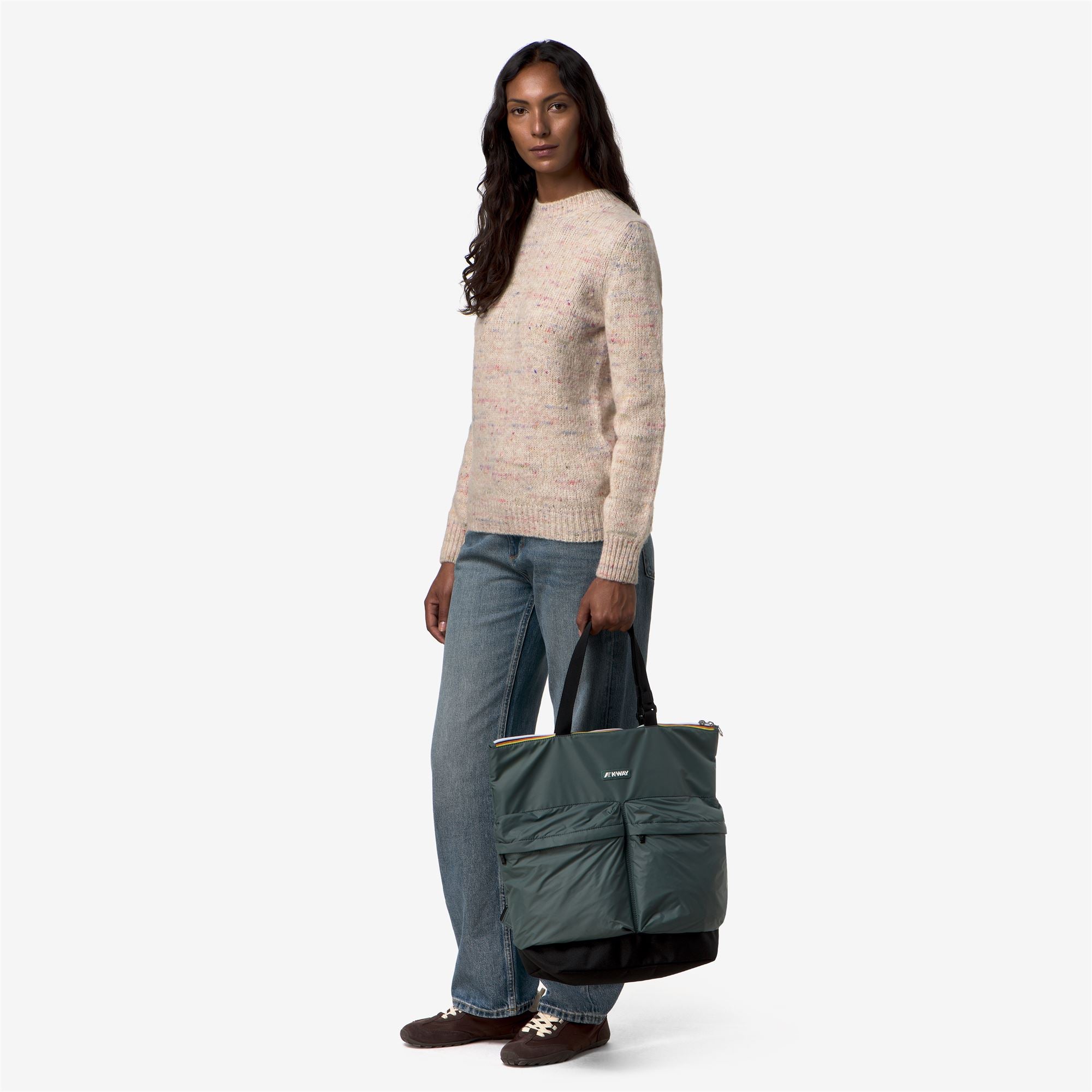 k-way-noam-sac-shopping-unisexe-green-balsam image 5