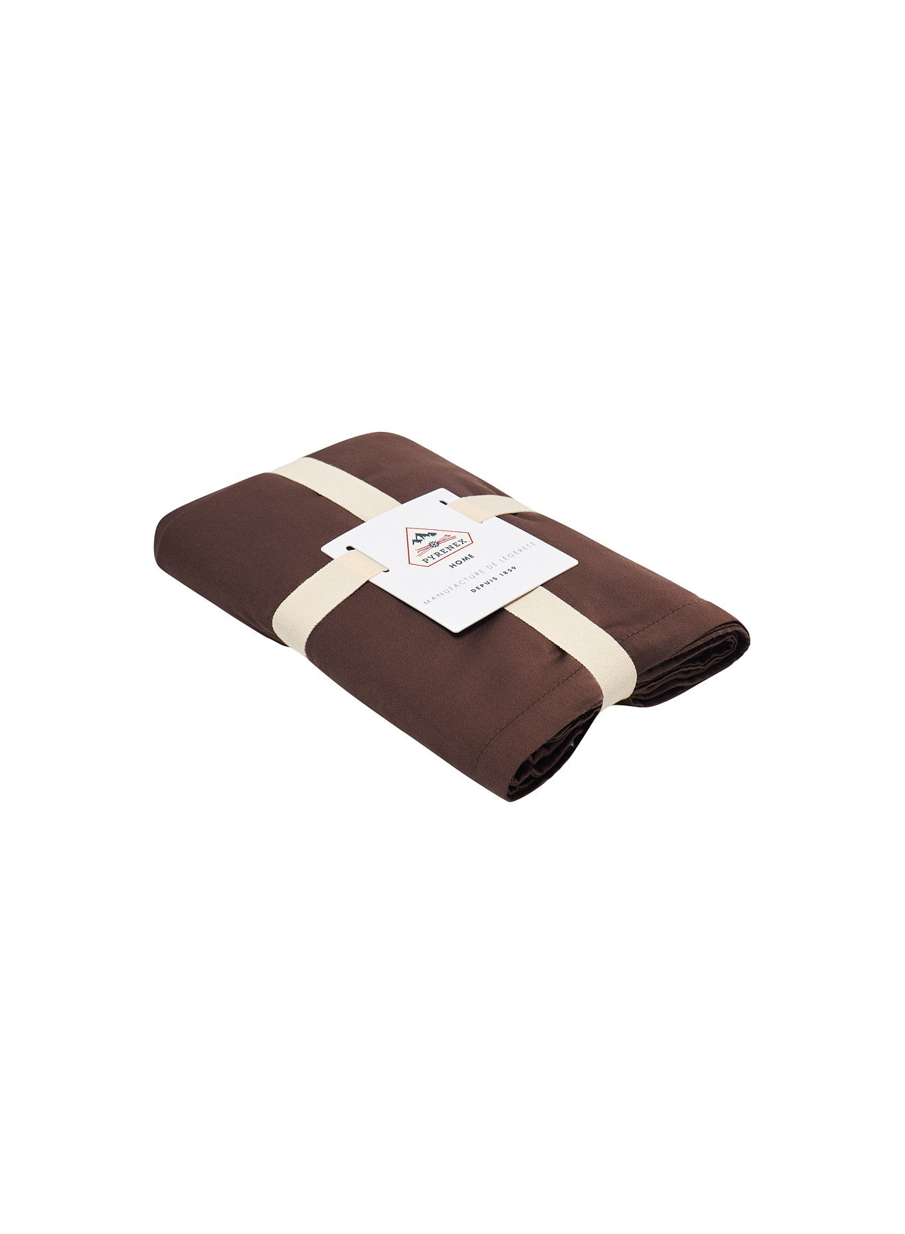 pyrenex-lily-lot-de-2-taies-d-oreiller-marron-chocolat-coton-bio-tencel-lyocell image 7