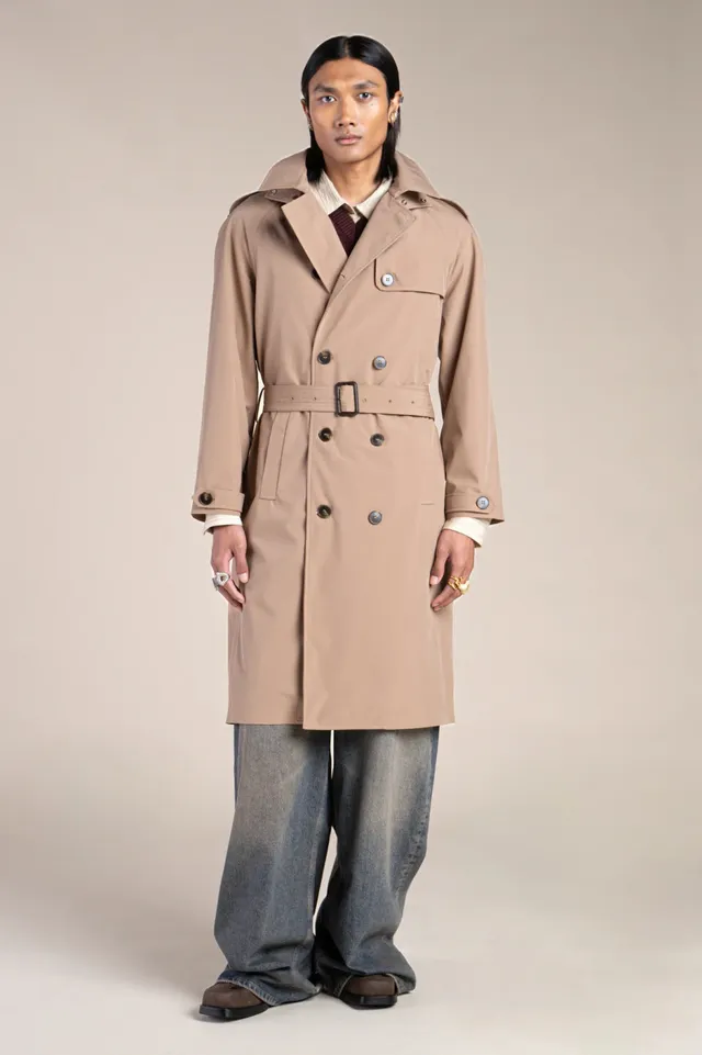 flotte-montaigne-trenchcoat-imperm-able-mi-long-beige-bleu image 1