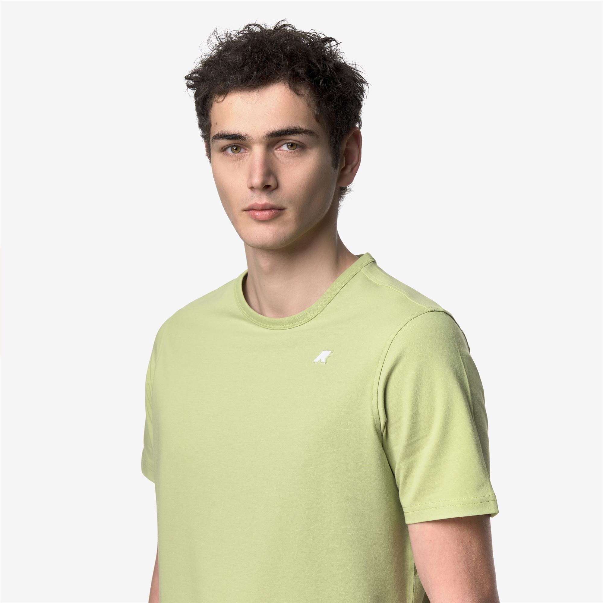 k-way-adame-light-stretch-jersey-t-shirt-homme-green-dk-lime image 4
