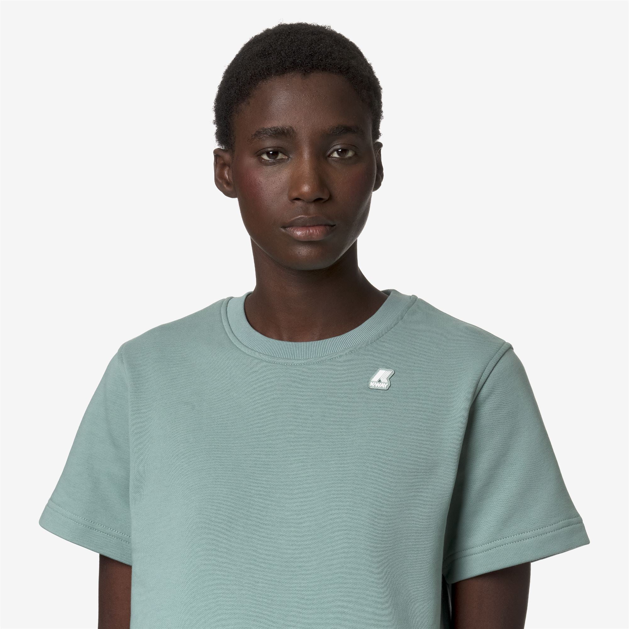 k-way-emelette-t-shirt-femme-green-mold image 4