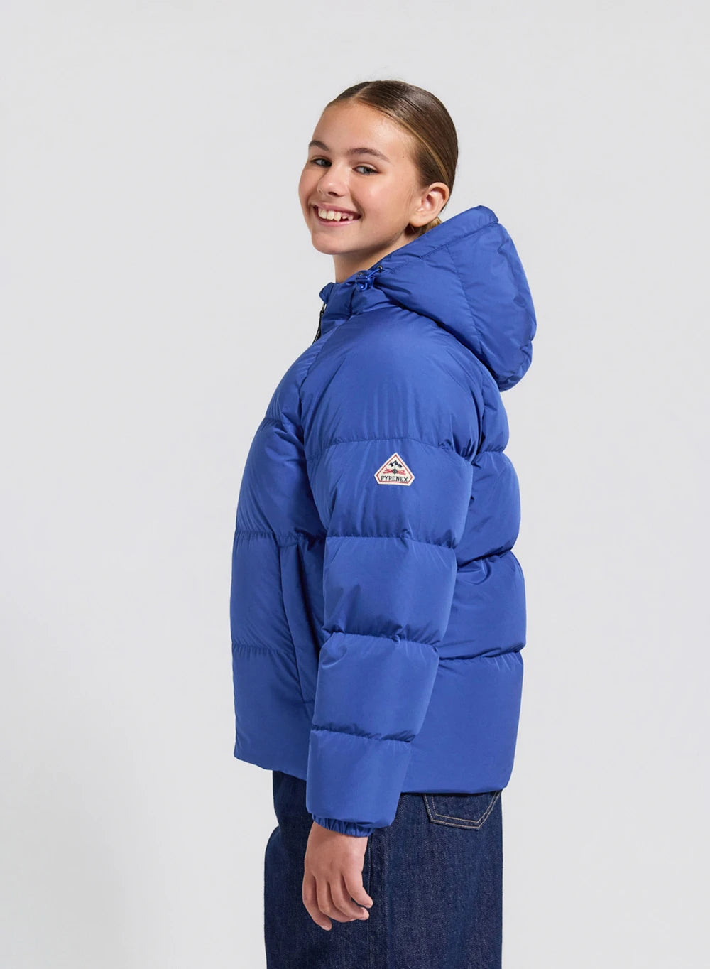 doudoune-enfant-pyrenex-sten-smooth-bleue-mate-capuche image 6