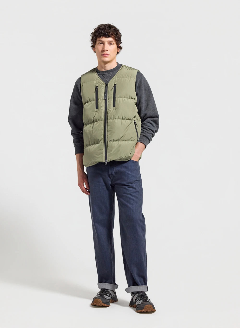 pyrenex-solace-doudoune-sans-manches-homme-kaki-clair image 2