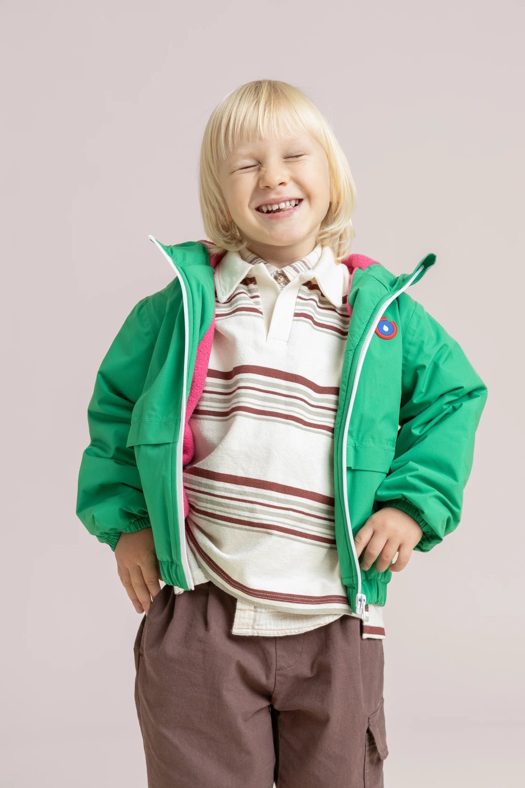 flotte-magenta-cadet-parka-courte-doubl-e-polaire-bleu-ciel image 2