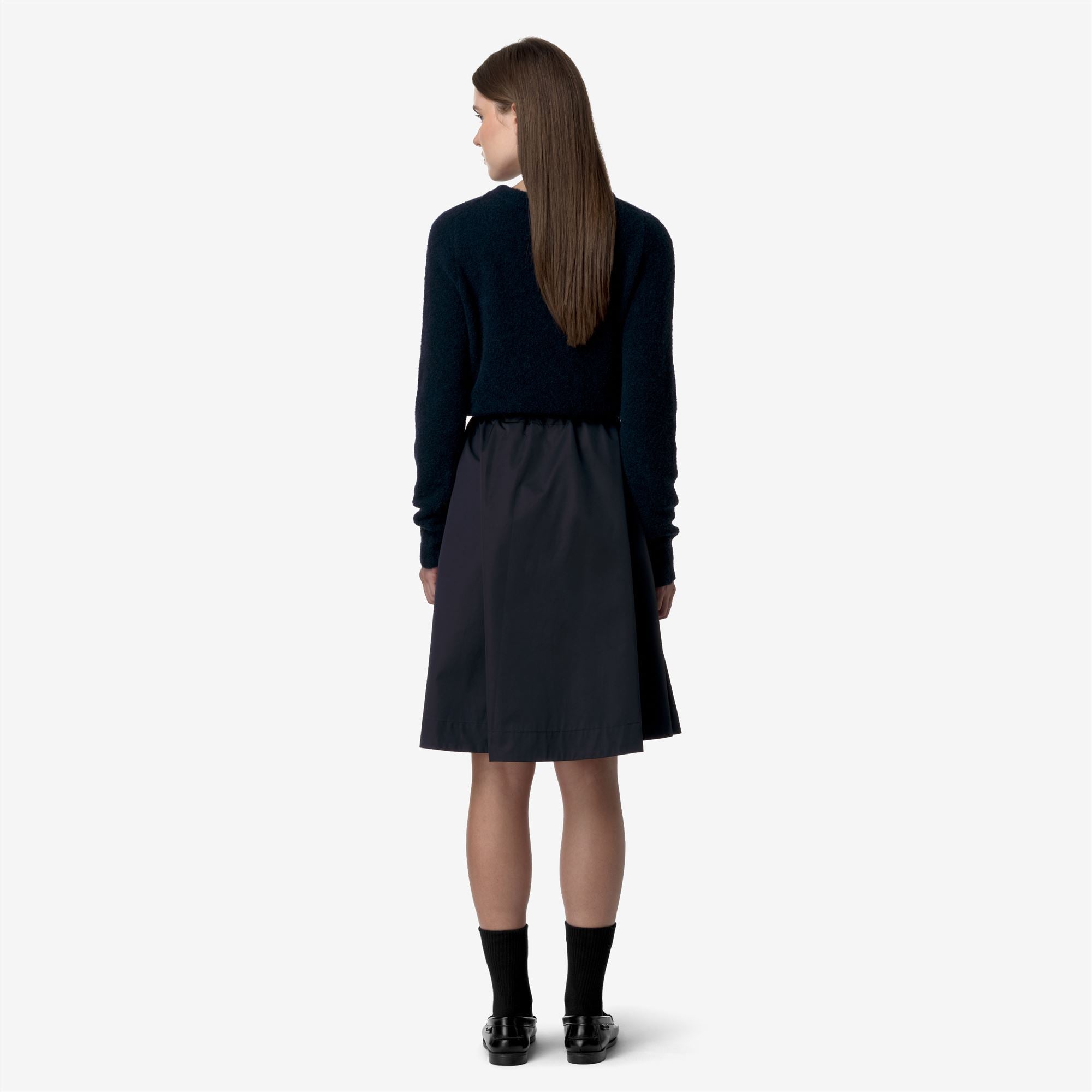 k-way-gaela-satin-jupe-midi-femme-blue-depth image 3