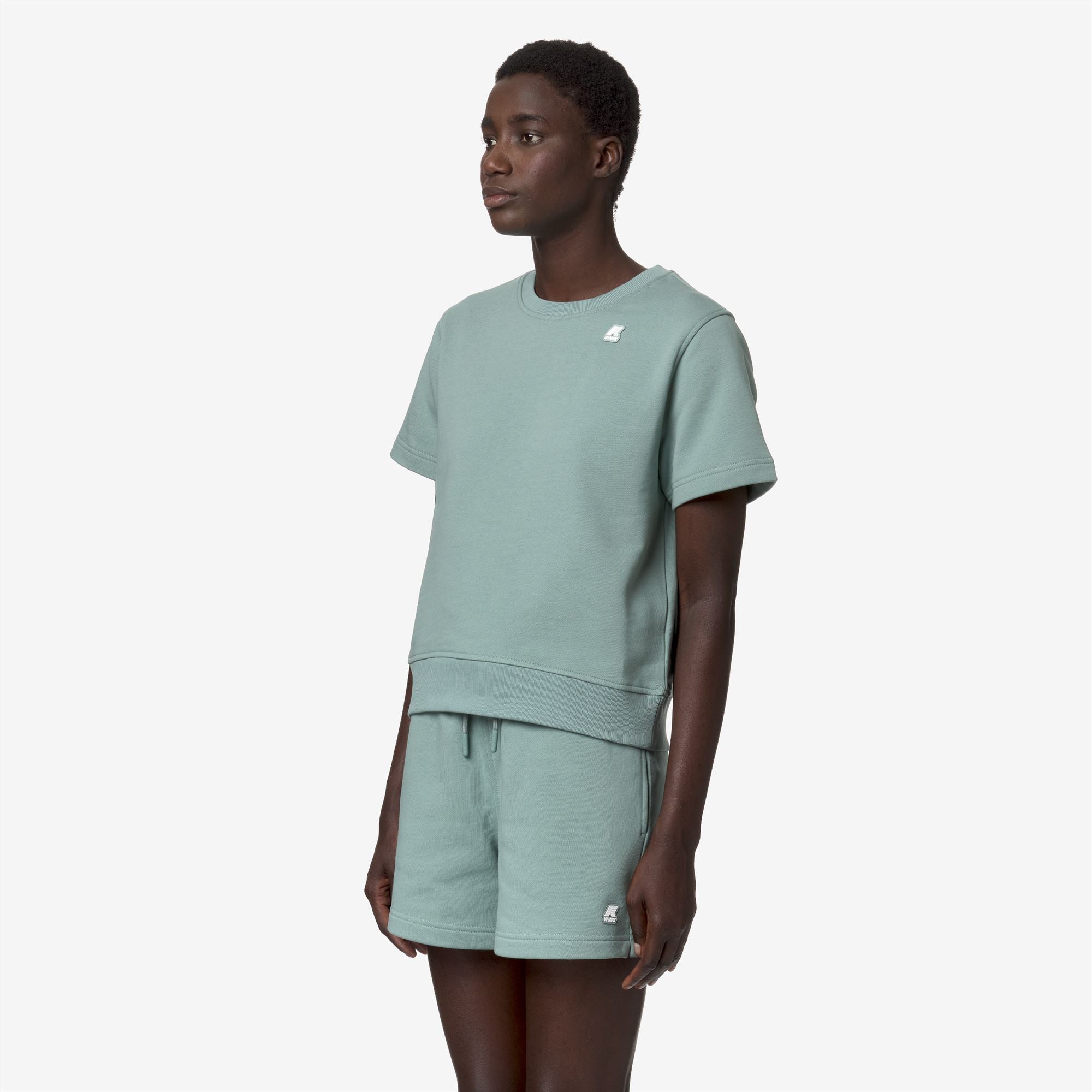 k-way-emelette-t-shirt-femme-green-mold image 2