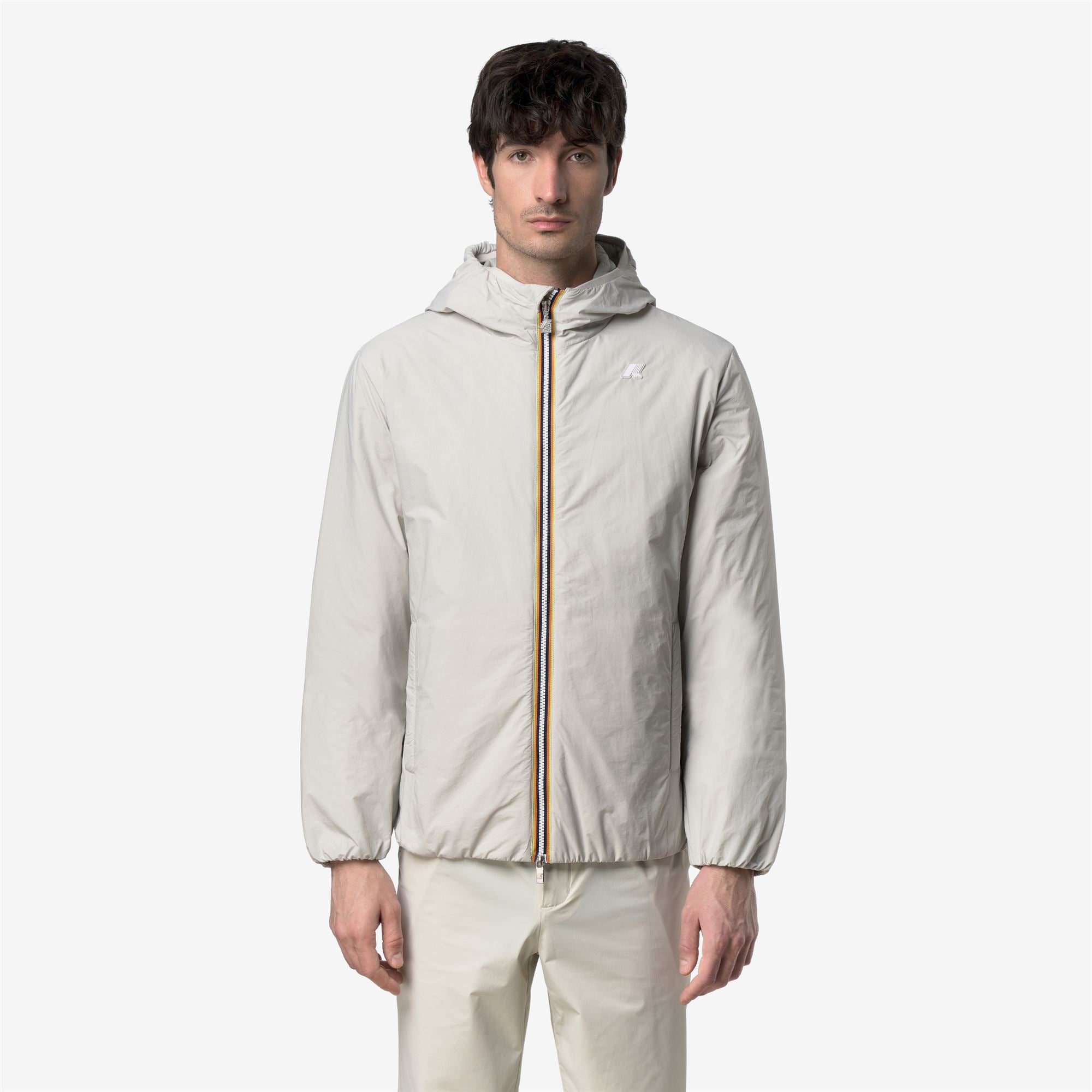 k-way-jack-plain-warm-veste-court-homme-beige-lt image 1