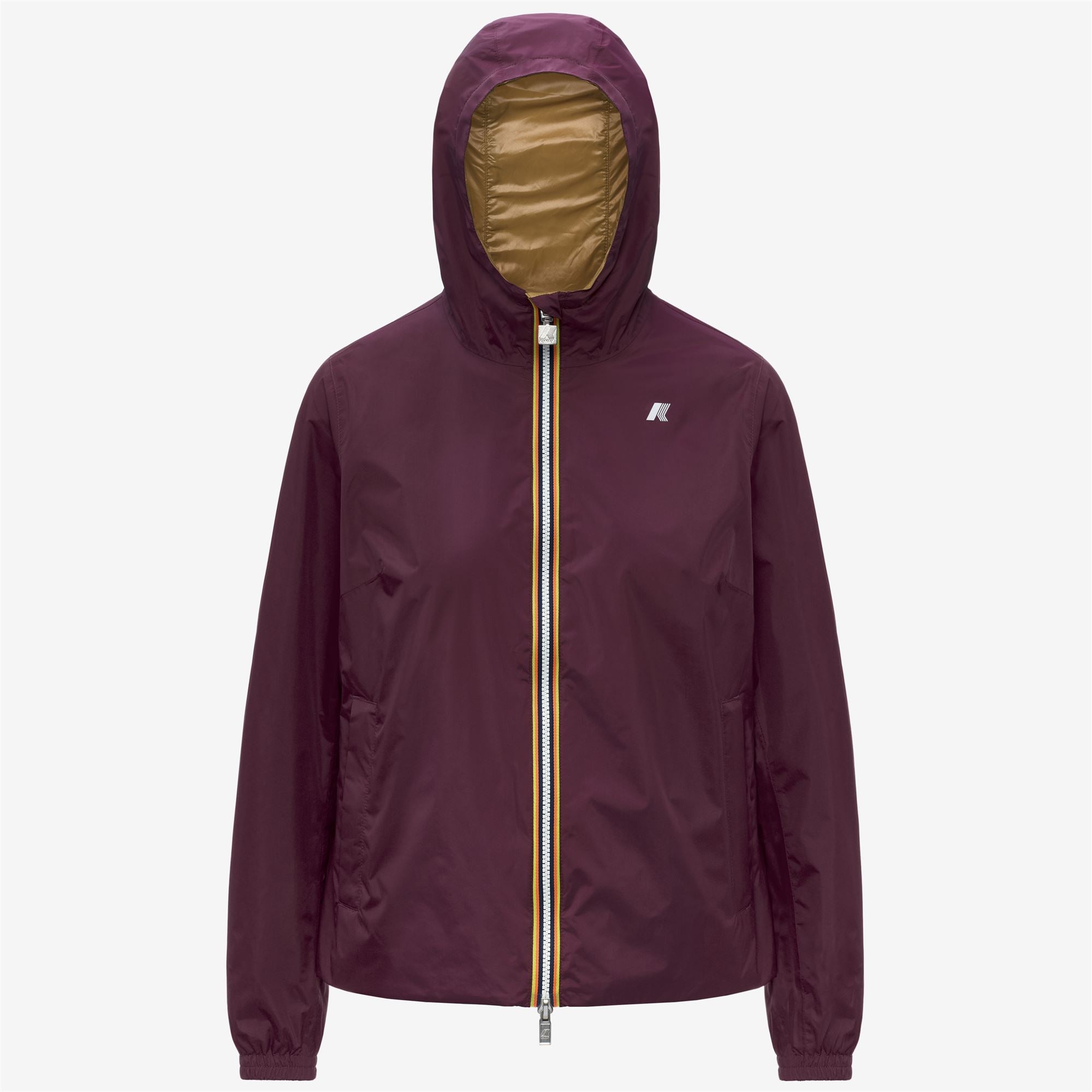 k-way-lil-2-0-plus-2-double-veste-courte-r-versible-femme-violet-mauve-wine-brow image 5