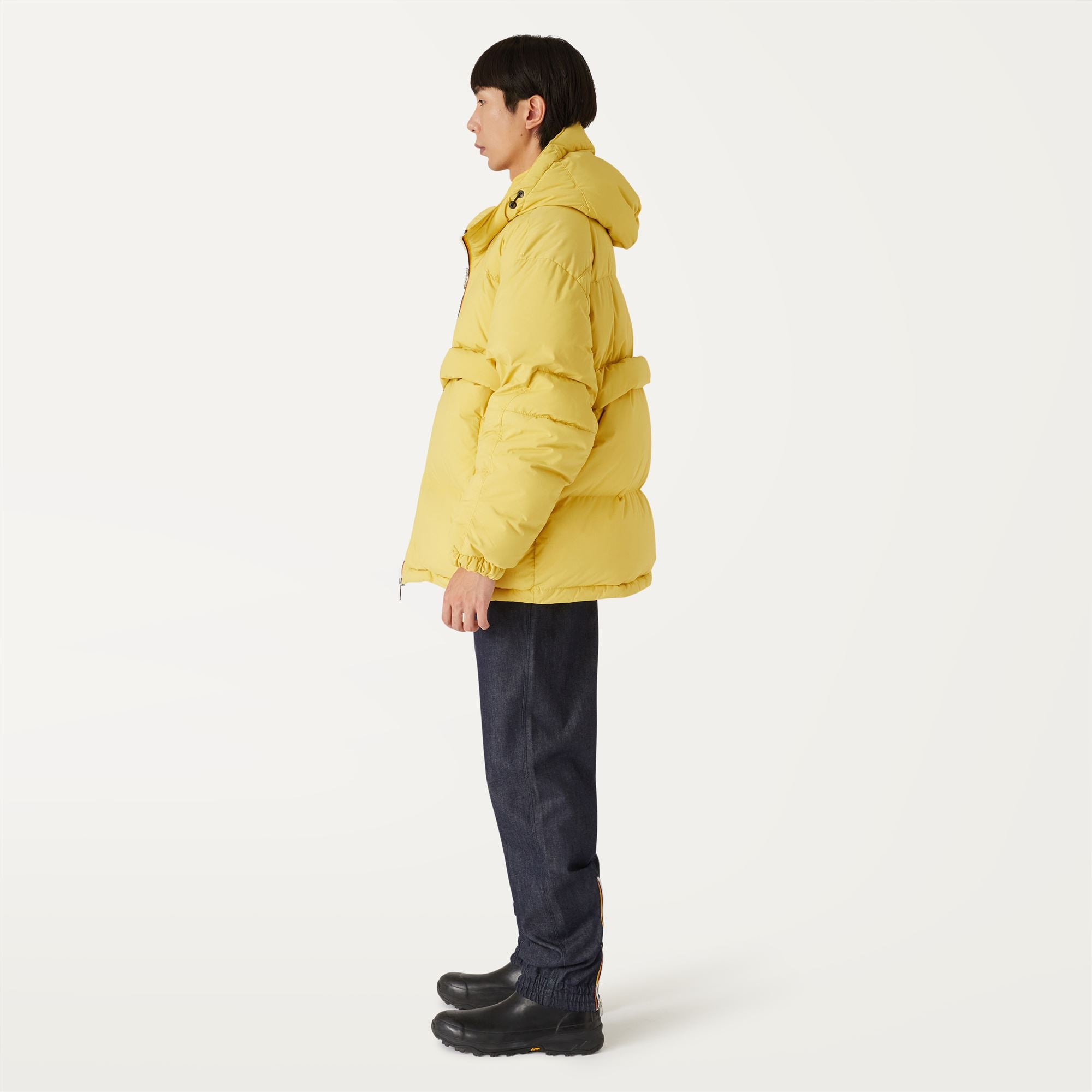 k-way-clauden-2-1-amiable-veste-mi-longue-homme-yellow-gold image 2