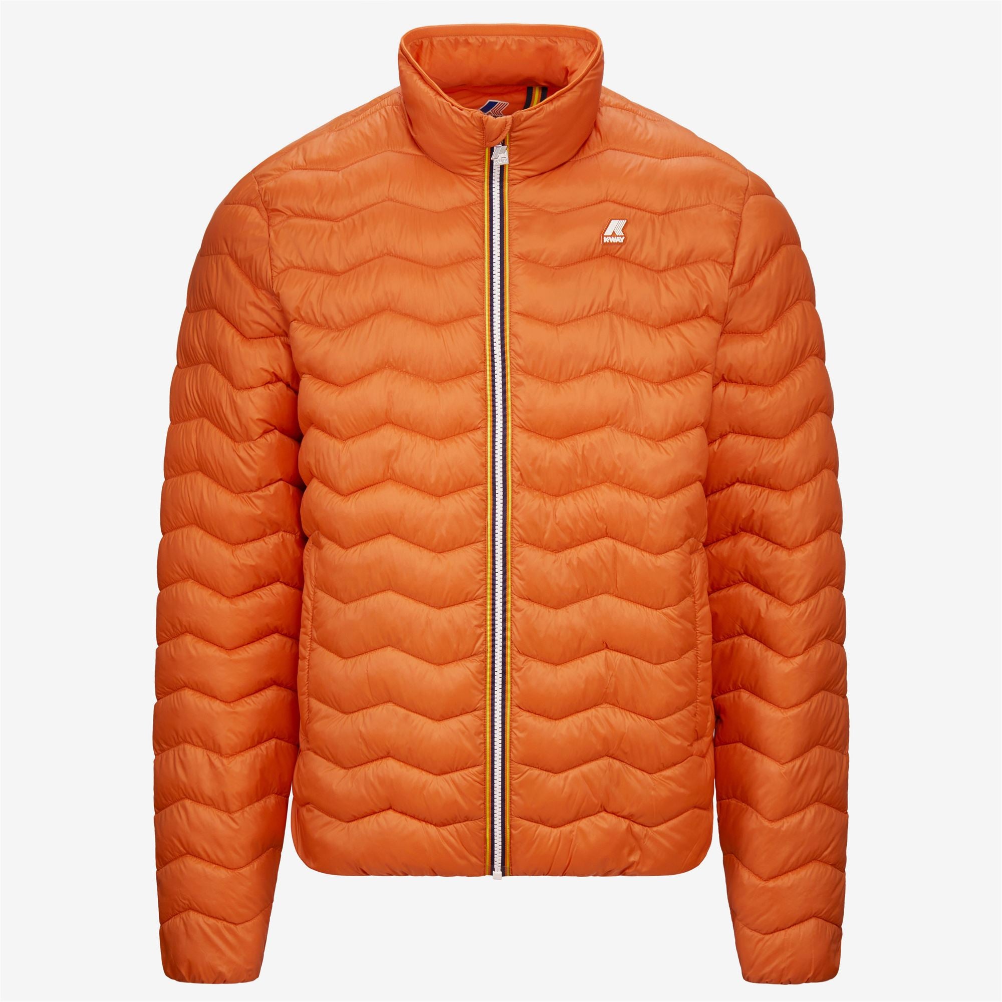 k-way-valentine-quilted-warm-veste-court-homme-orange-copper image 5