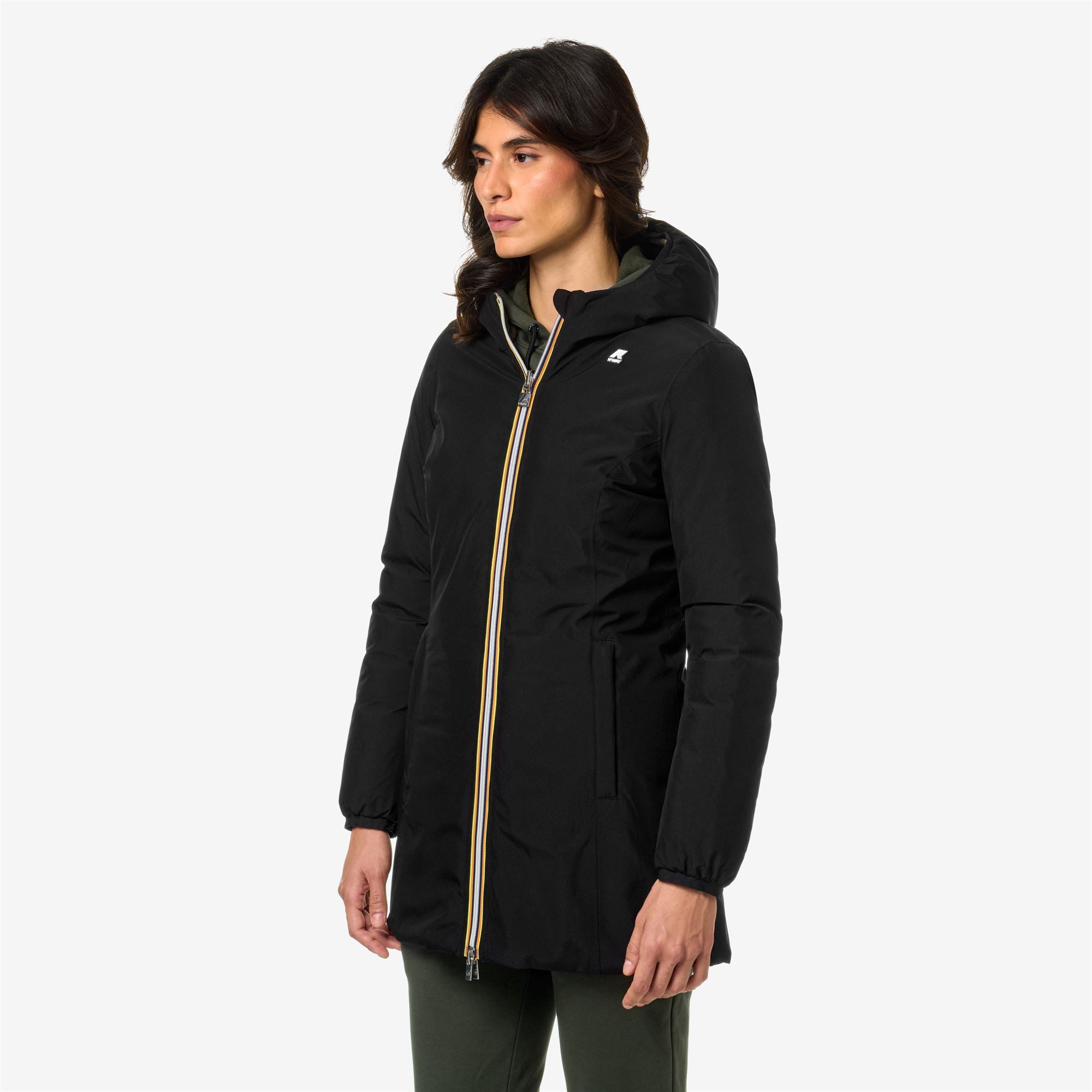 k-way-denise-st-thermo-double-veste-3-4-femme-black-p-beige-t image 2